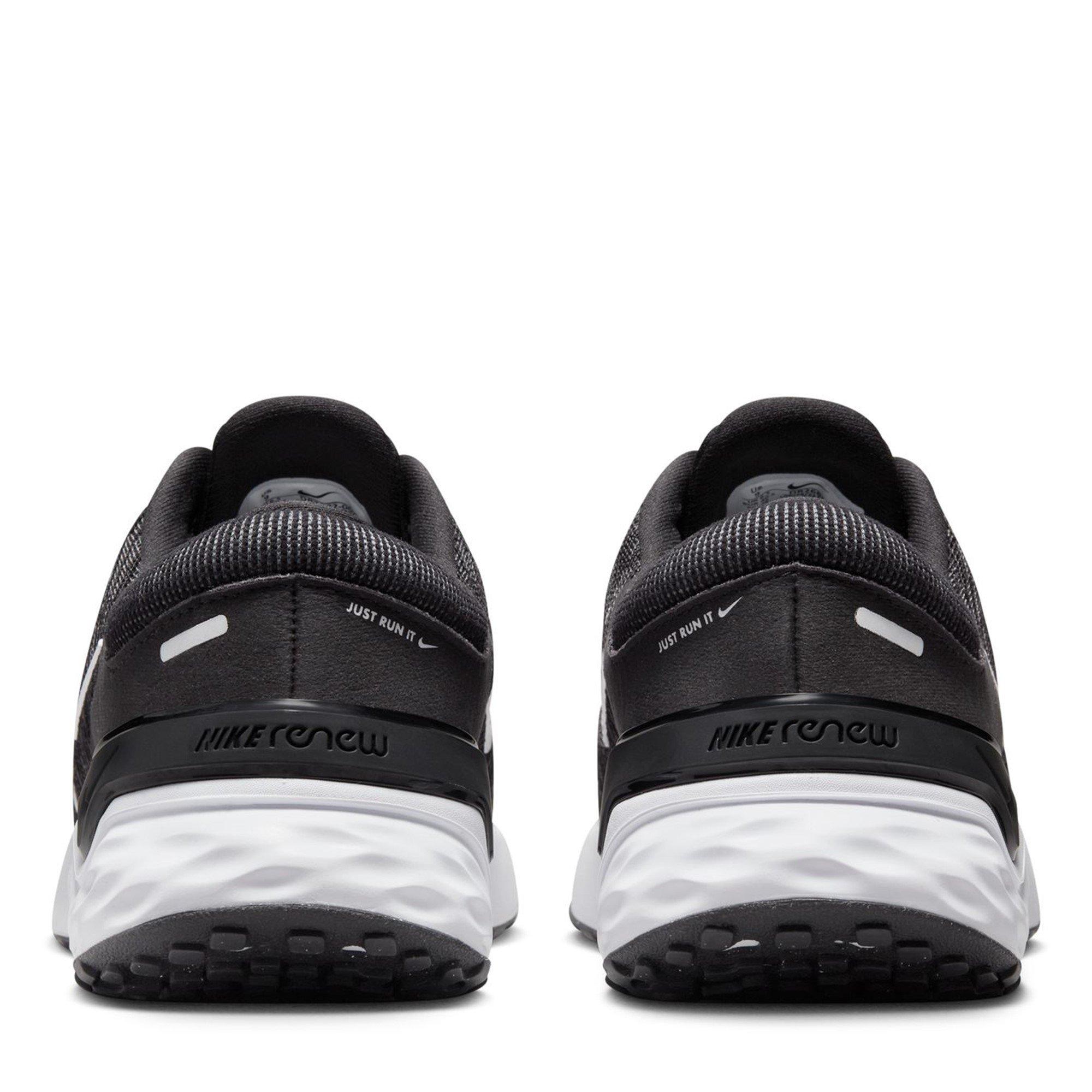 Blk/WhtAnth - Nike - Renew Run 4 Women's Road Running Shoes - 5