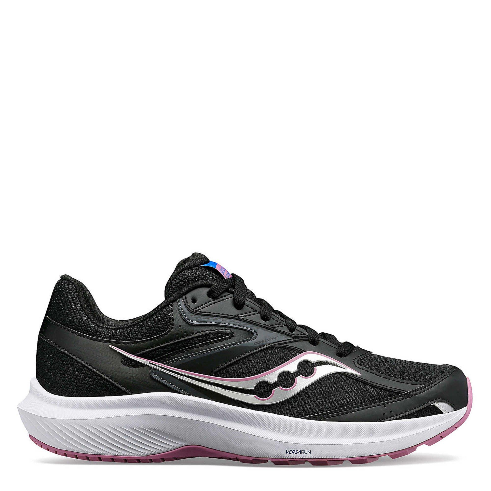 Black/Orchid - Saucony - Cohesion 17 Womens Running Shoes - 1
