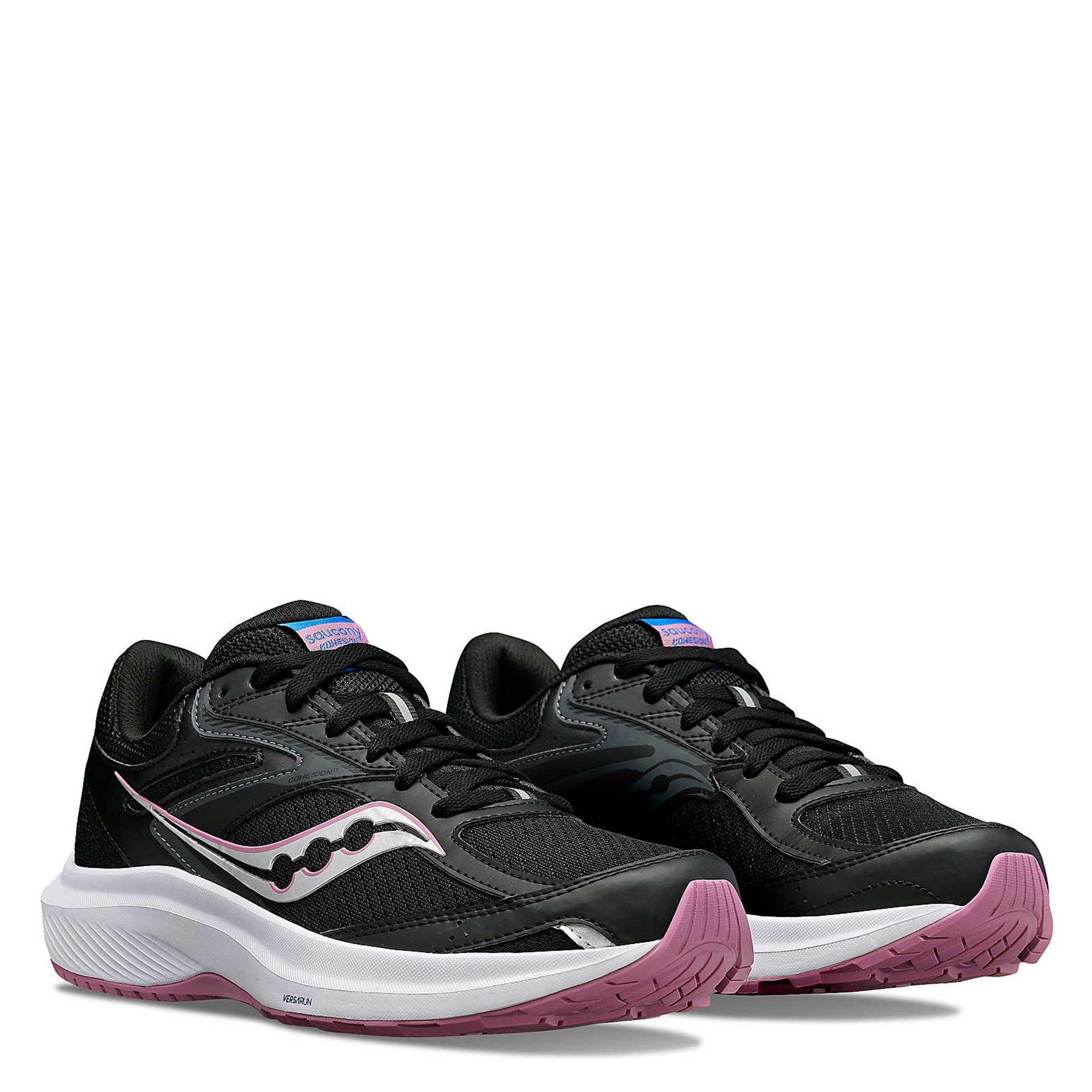 Black/Orchid - Saucony - Cohesion 17 Womens Running Shoes - 5