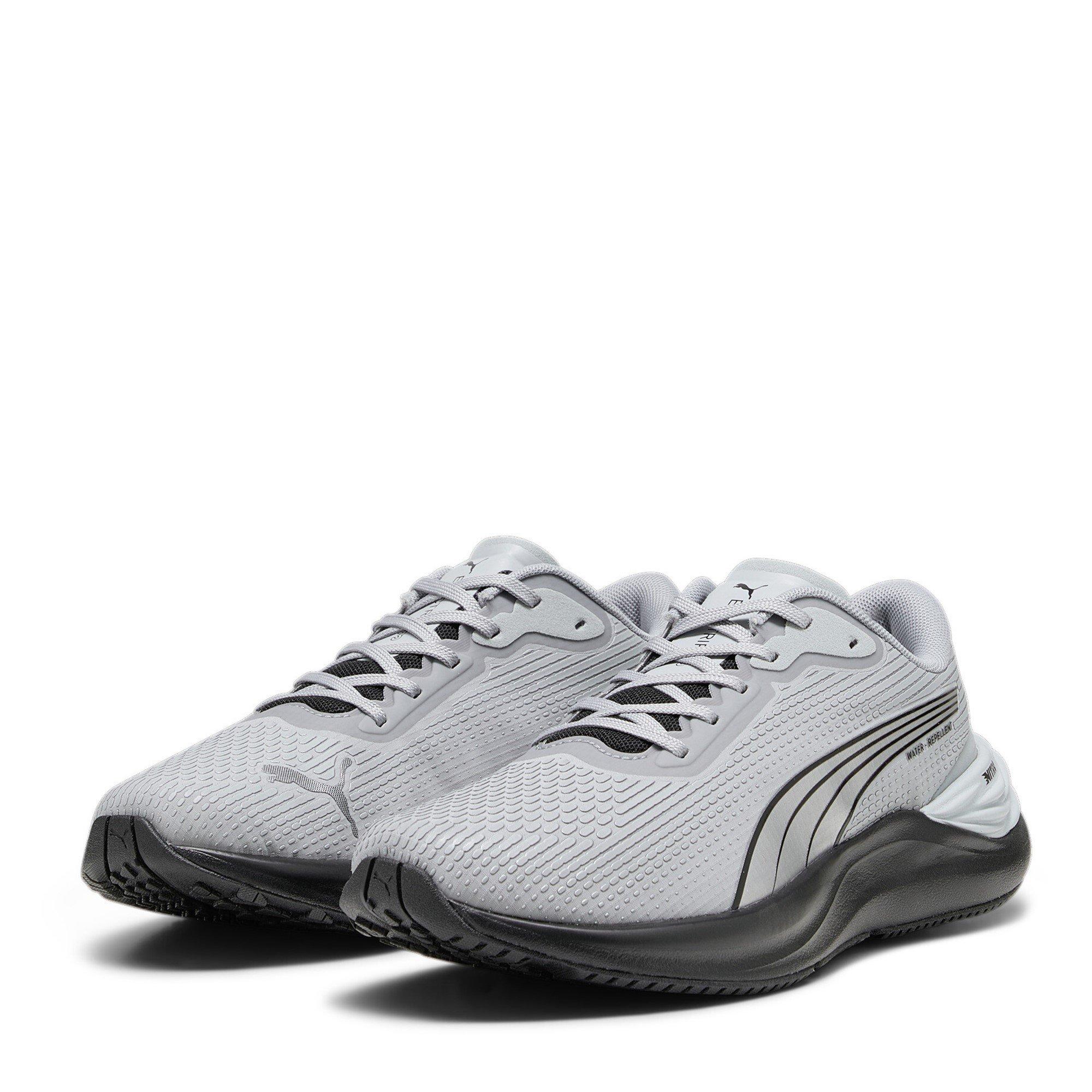 Grå/Sort - Puma - Women's Electrify Nitro Water Repellent Road Running Shoes - 1