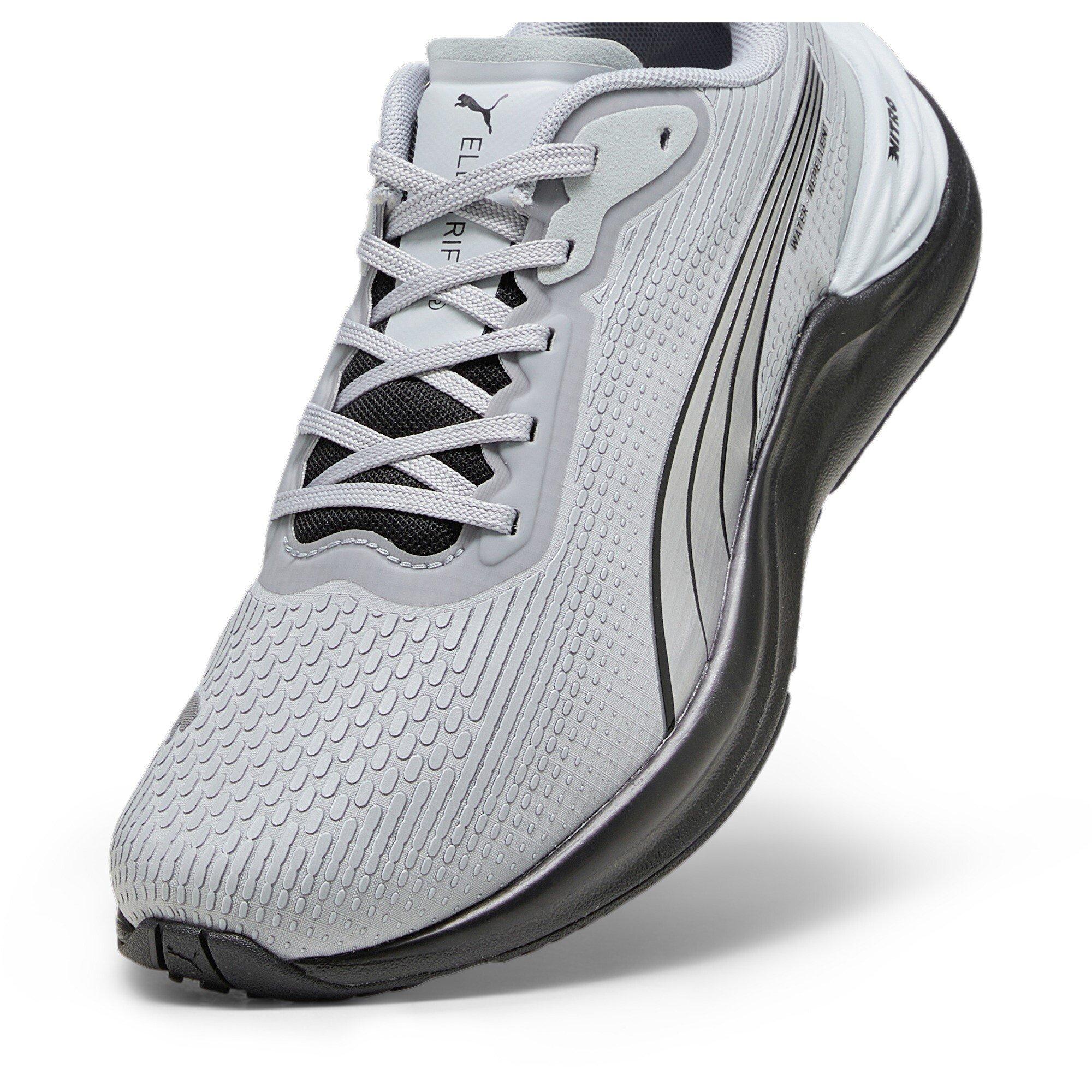 Grå/Sort - Puma - Women's Electrify Nitro Water Repellent Road Running Shoes - 6