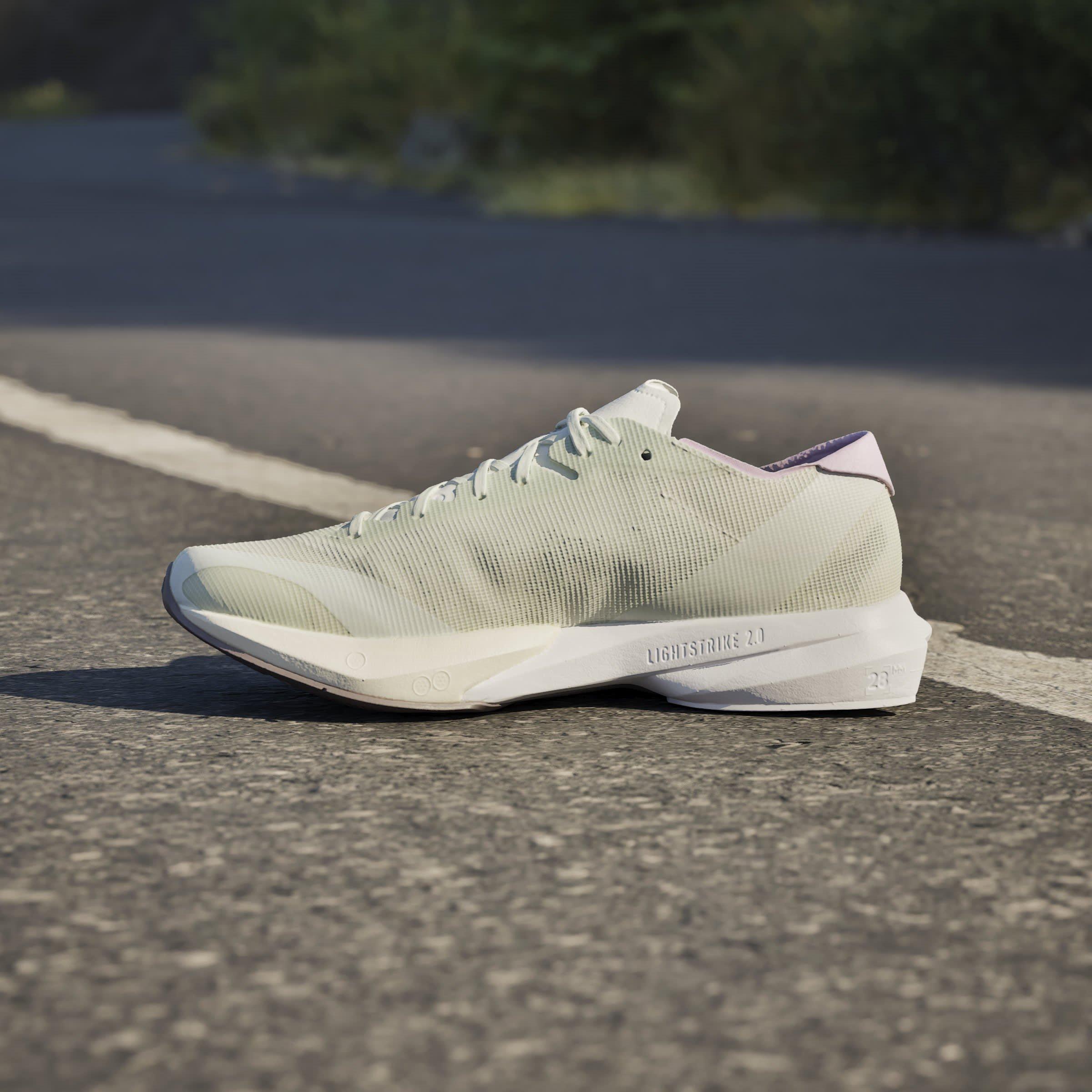 Grijs/Lila - adidas - Adizero Adios 8 Womens Running Shoes - 14