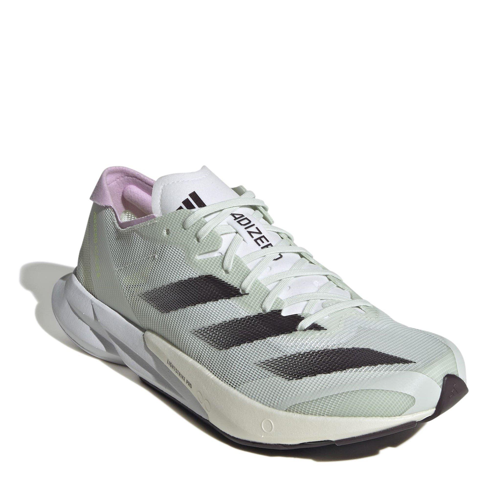 Grijs/Lila - adidas - Adizero Adios 8 Womens Running Shoes - 3
