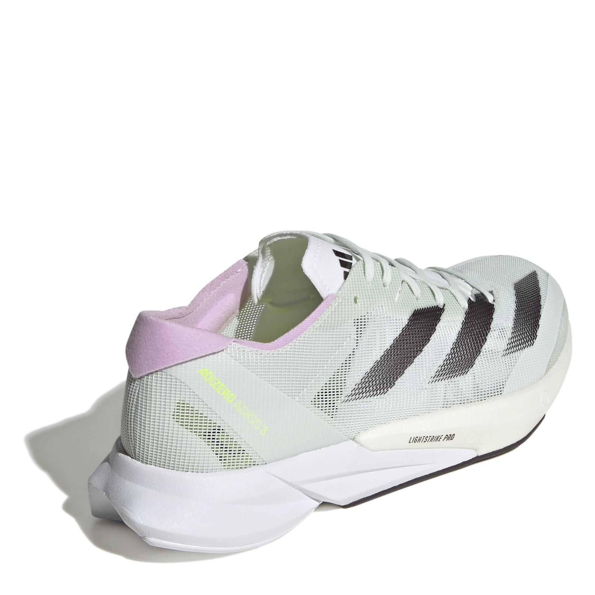 Grijs/Lila - adidas - Adizero Adios 8 Womens Running Shoes - 4