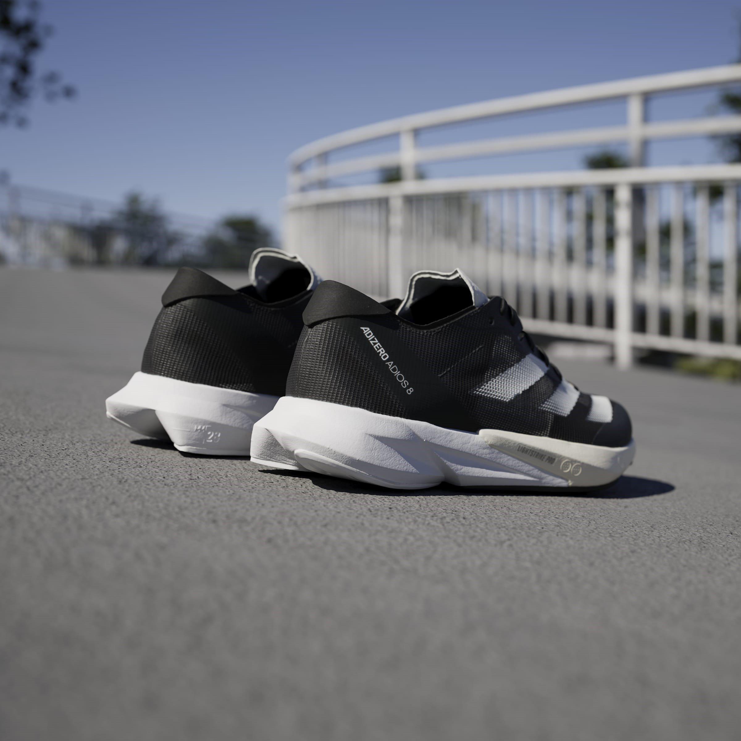 Nero/Bianco - adidas - Adizero Adios 8 Womens Running Shoes - 13