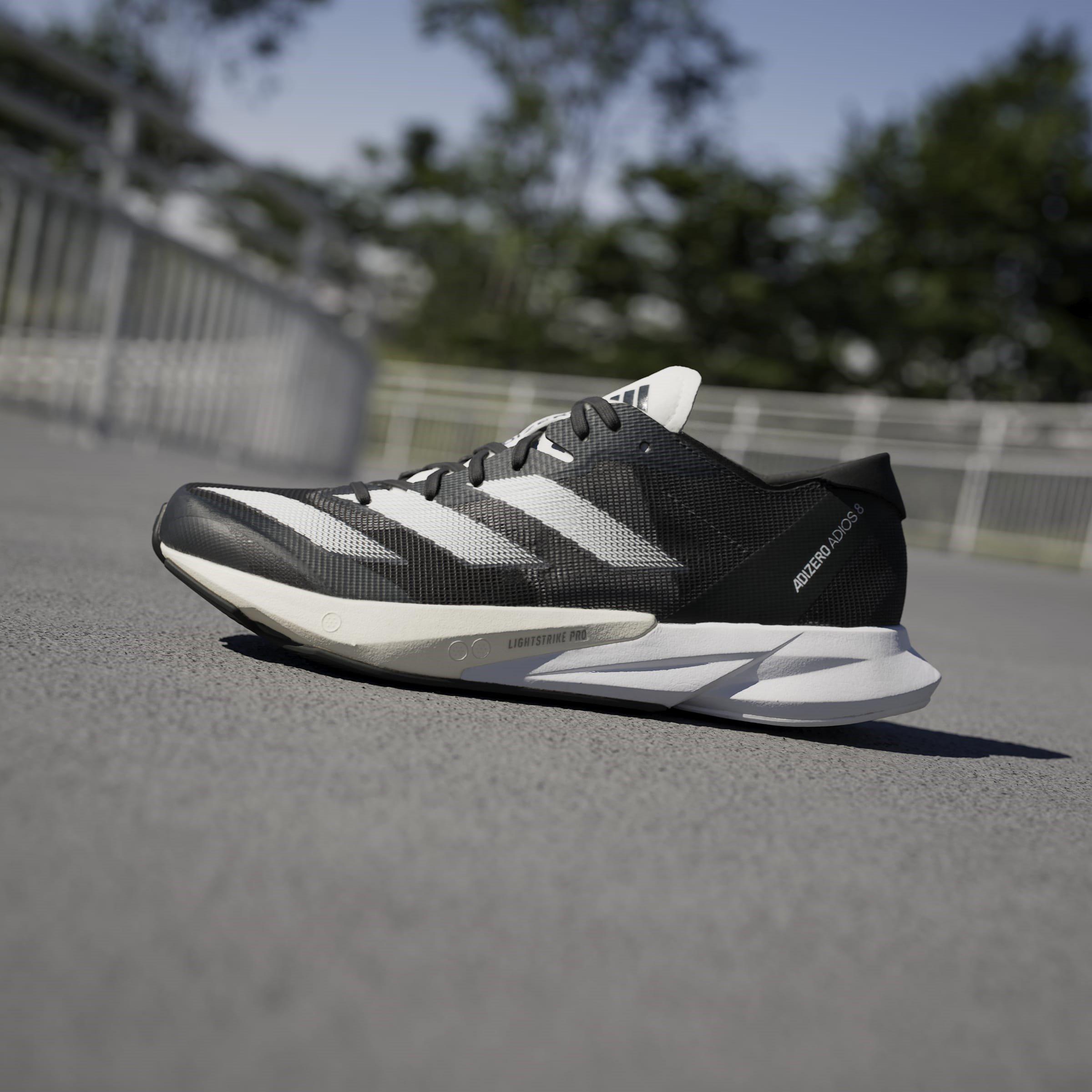 Nero/Bianco - adidas - Adizero Adios 8 Womens Running Shoes - 14