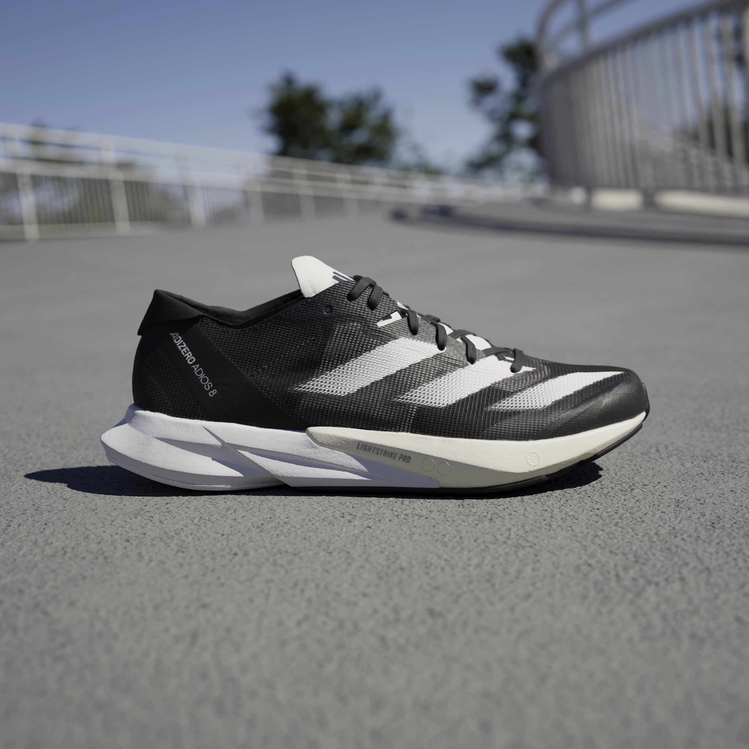 Nero/Bianco - adidas - Adizero Adios 8 Womens Running Shoes - 10
