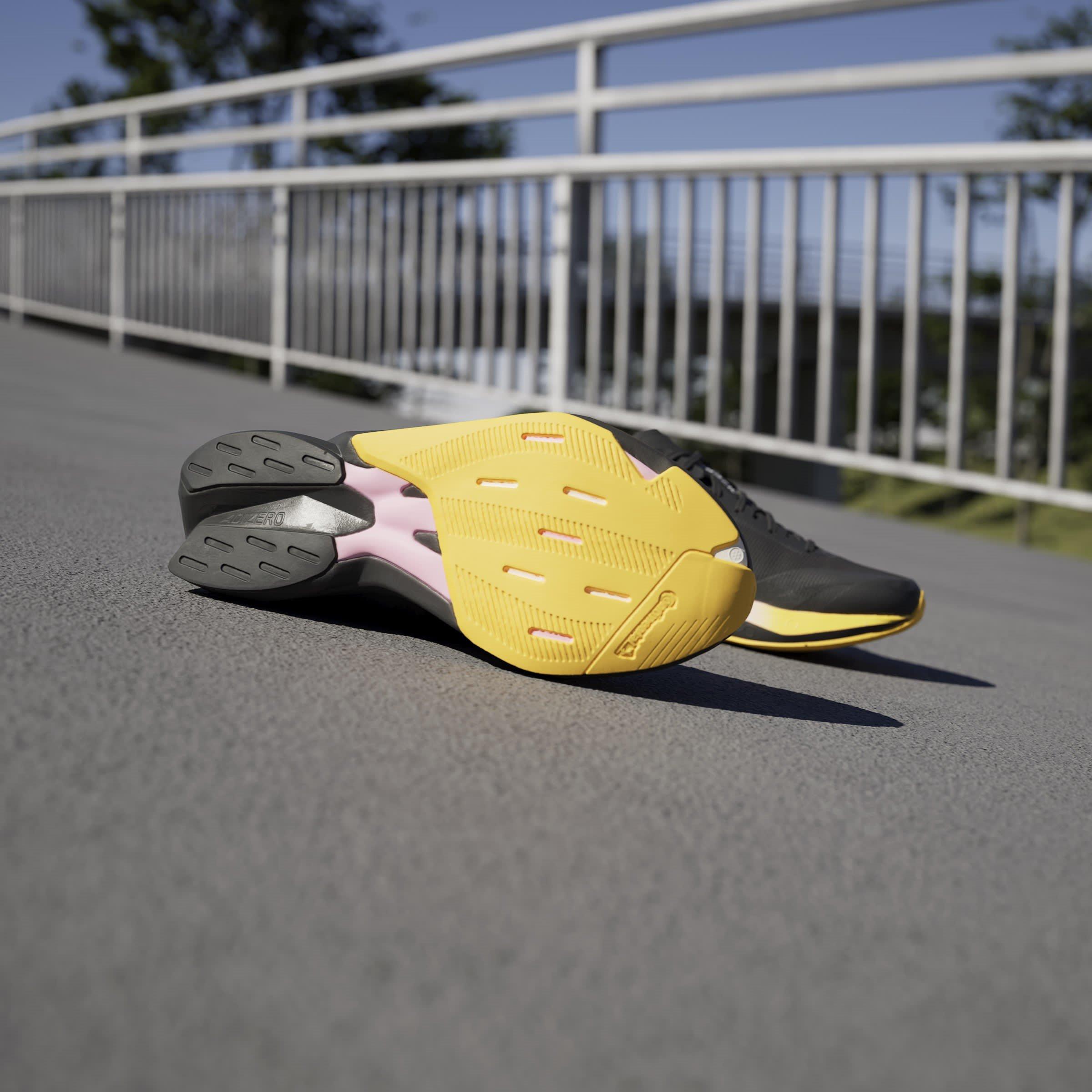 Nero/Zero Met - adidas - Adizero Adios 8 Womens Running Shoes - 12