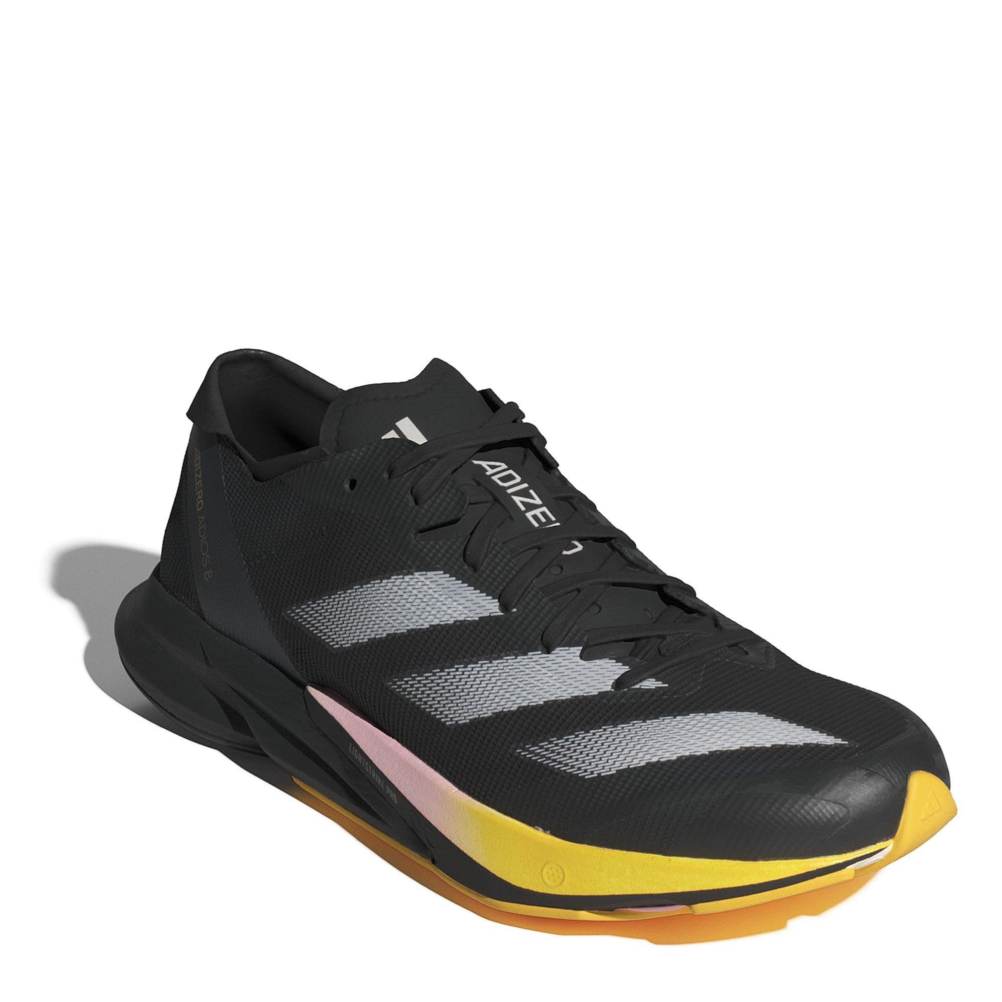 Nero/Zero Met - adidas - Adizero Adios 8 Womens Running Shoes - 3