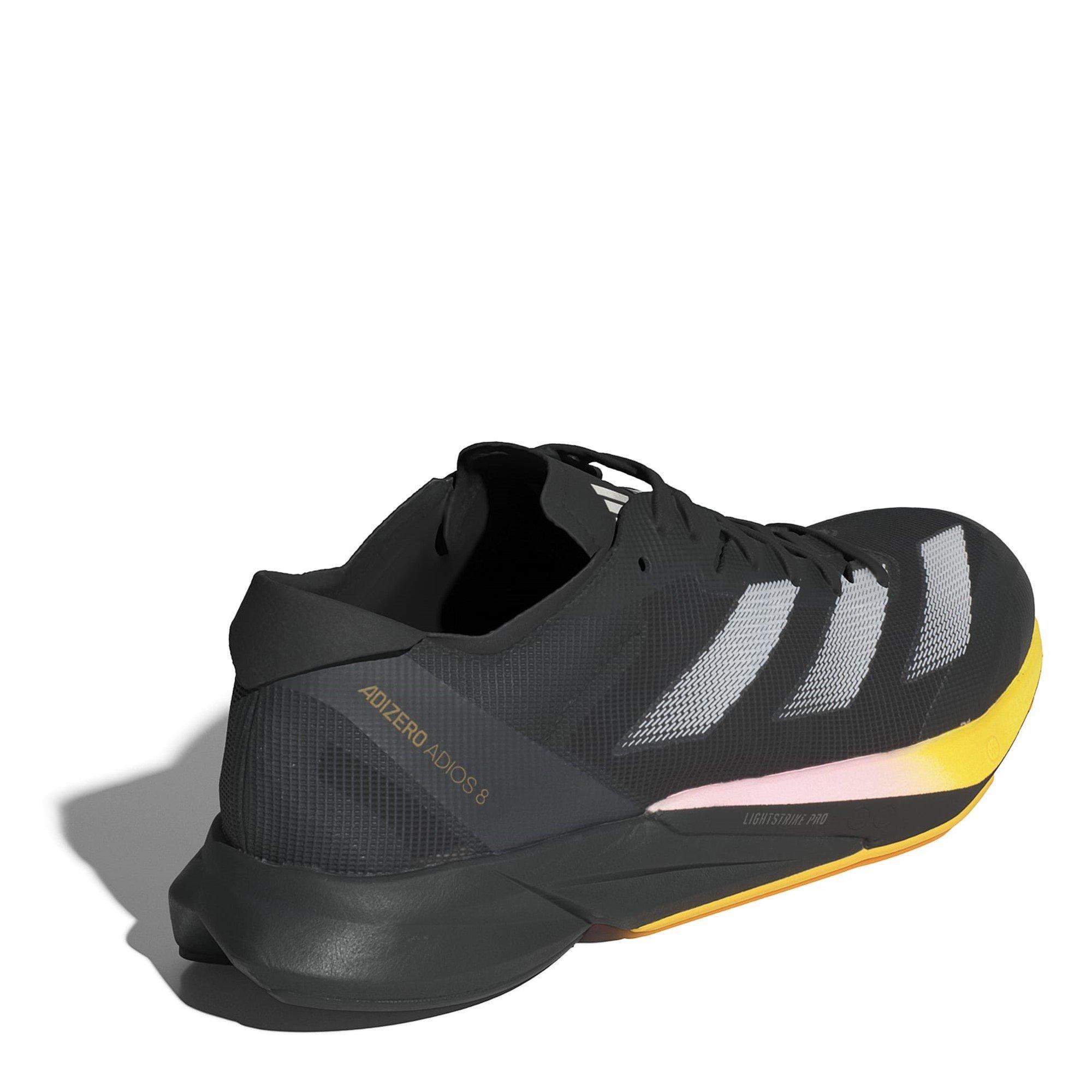 Nero/Zero Met - adidas - Adizero Adios 8 Womens Running Shoes - 5