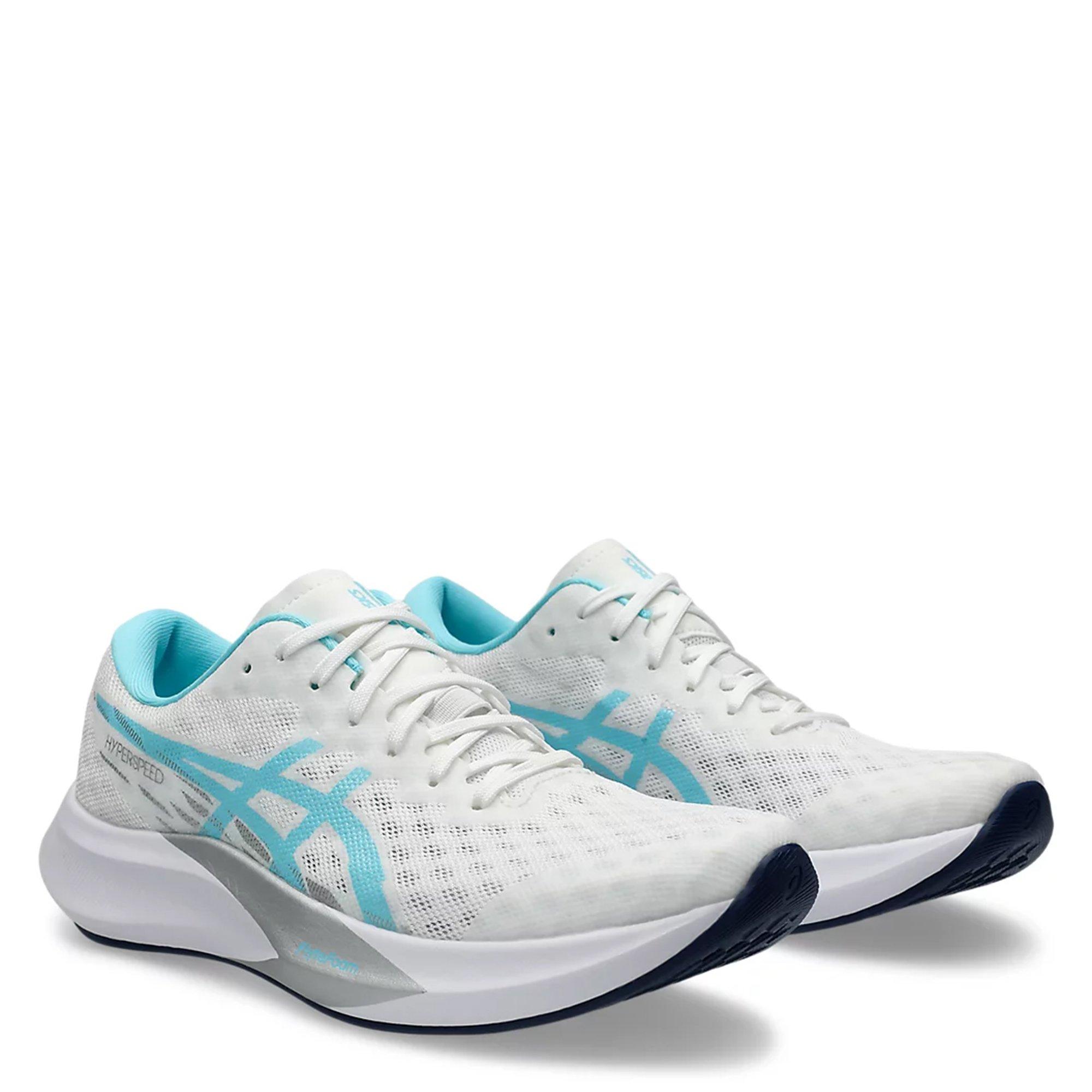WHITE/BRIGHTCYA - Asics - Hyper Speed 4 Womens Running Shoes - 5