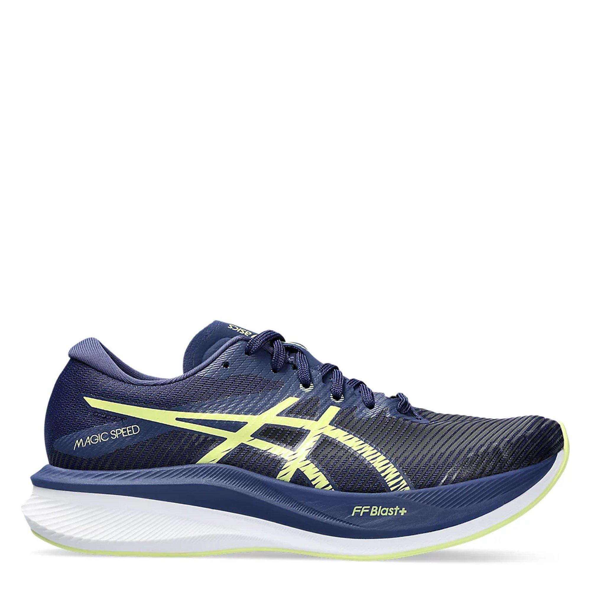 OCEAN/GL YELLOW - Asics - Magic Speed 3 Womens Running Shoes - 1