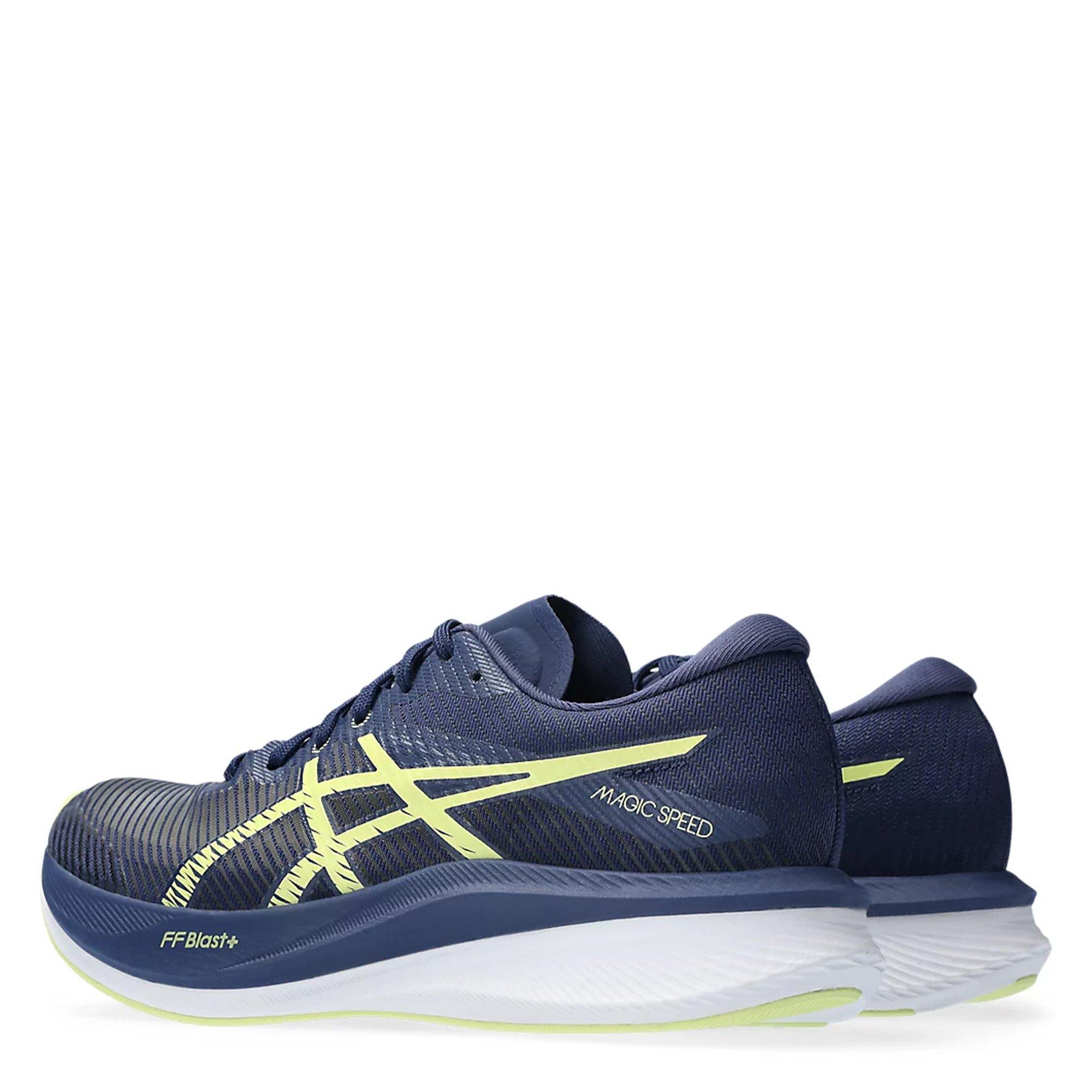 OCEAN/GL YELLOW - Asics - Magic Speed 3 Womens Running Shoes - 6