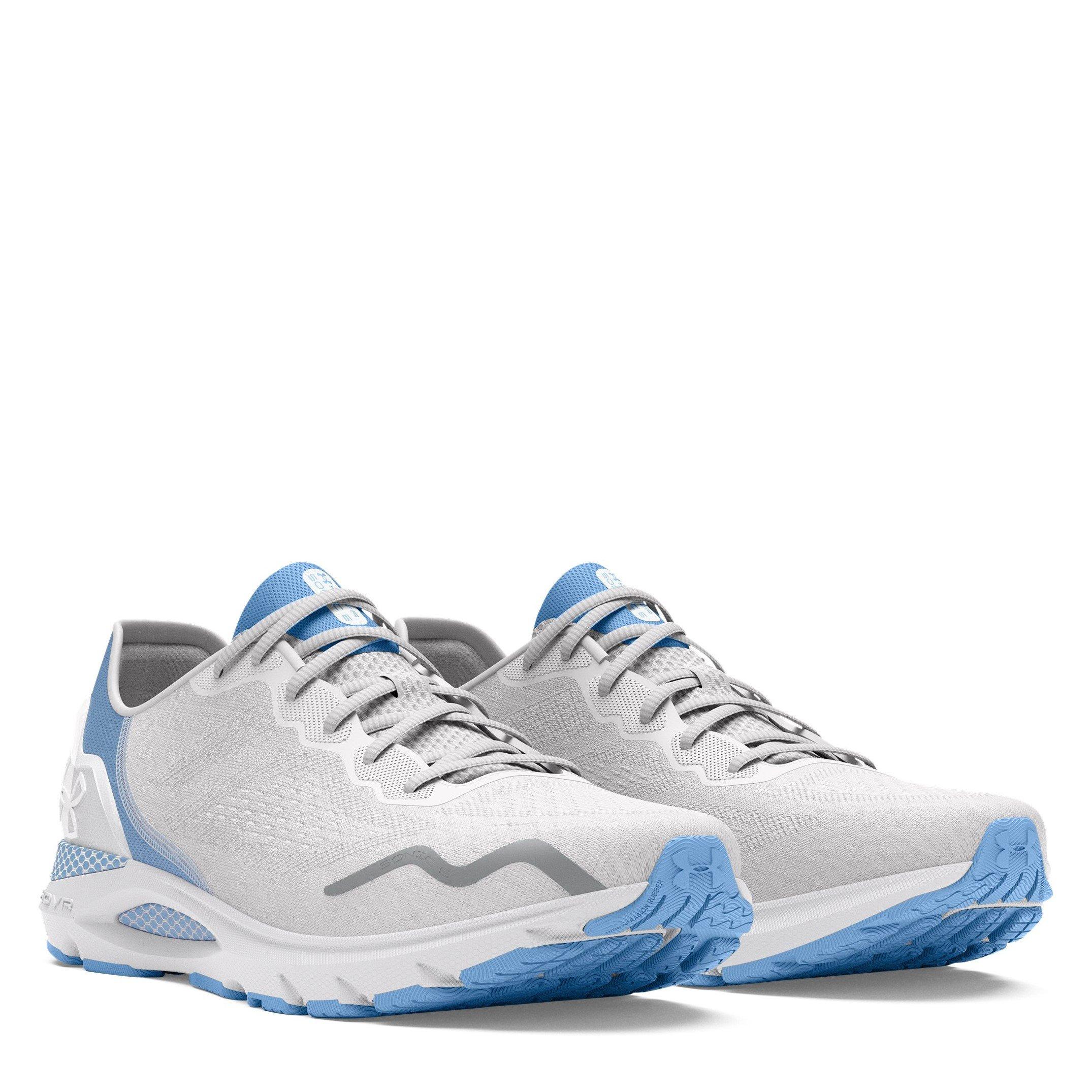 Grey - Under Armour - HOVR Sonic 6  Running Shoes Womens - 5