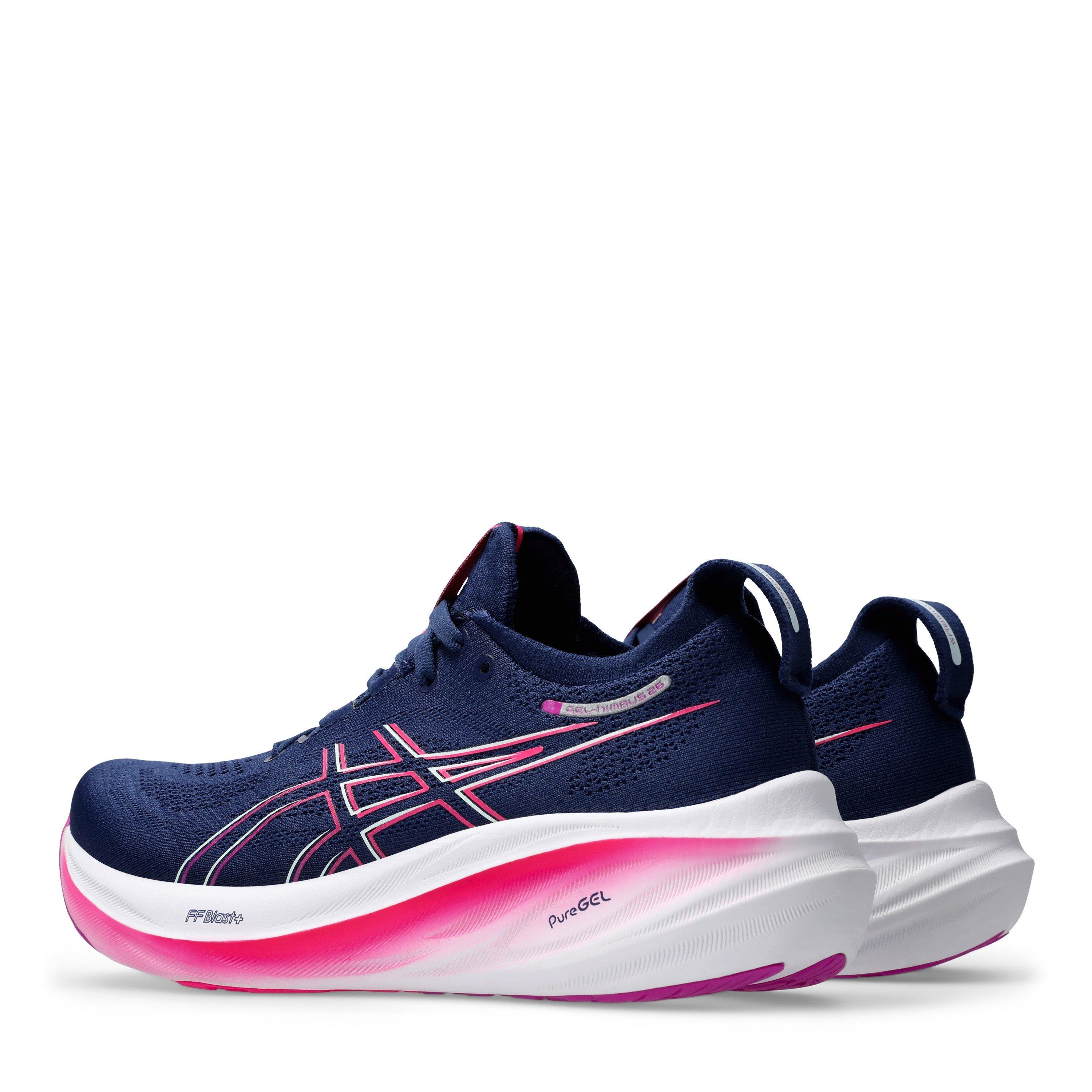 Blue/Magenta - Asics - Gel-Nimbus 26 Running Shoe Womens - 5