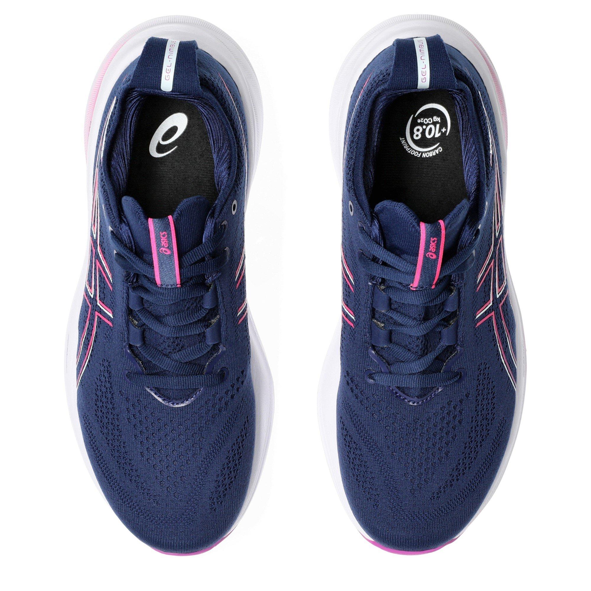 Asics Gel Nimbus 26 Running Shoe Womens Chaussures de course sur route neutres pour tous les jours. Sports Direct