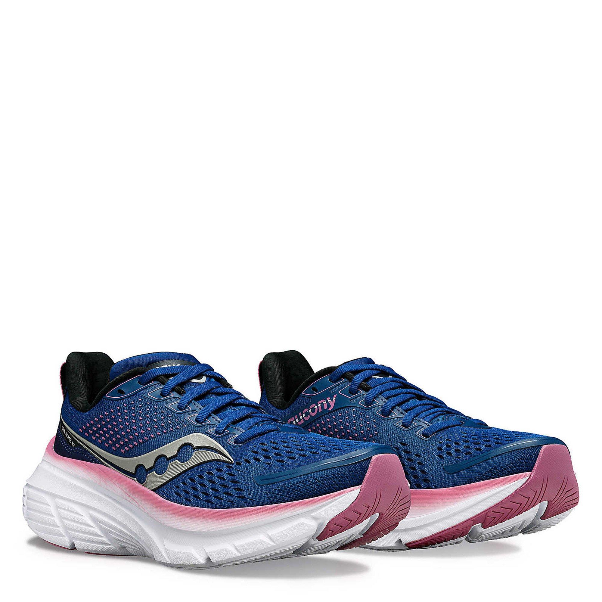 Navy/Orchid - Saucony - Guide 17 Womens Running Shoes - 5