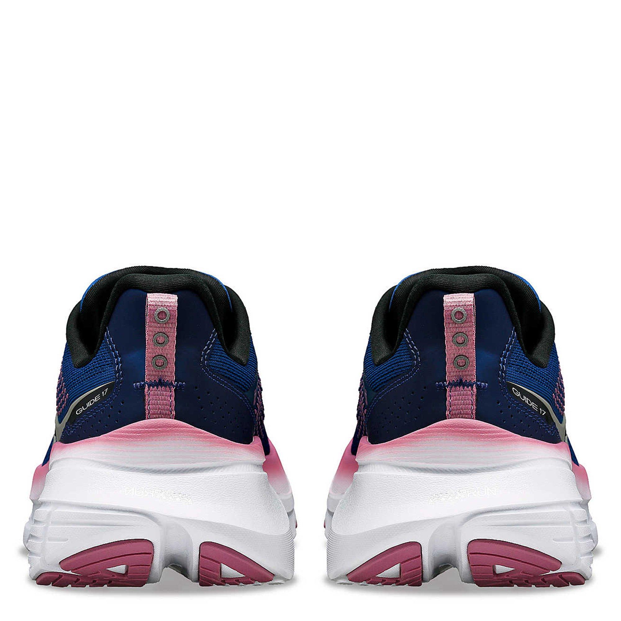 Navy/Orchid - Saucony - Guide 17 Womens Running Shoes - 6