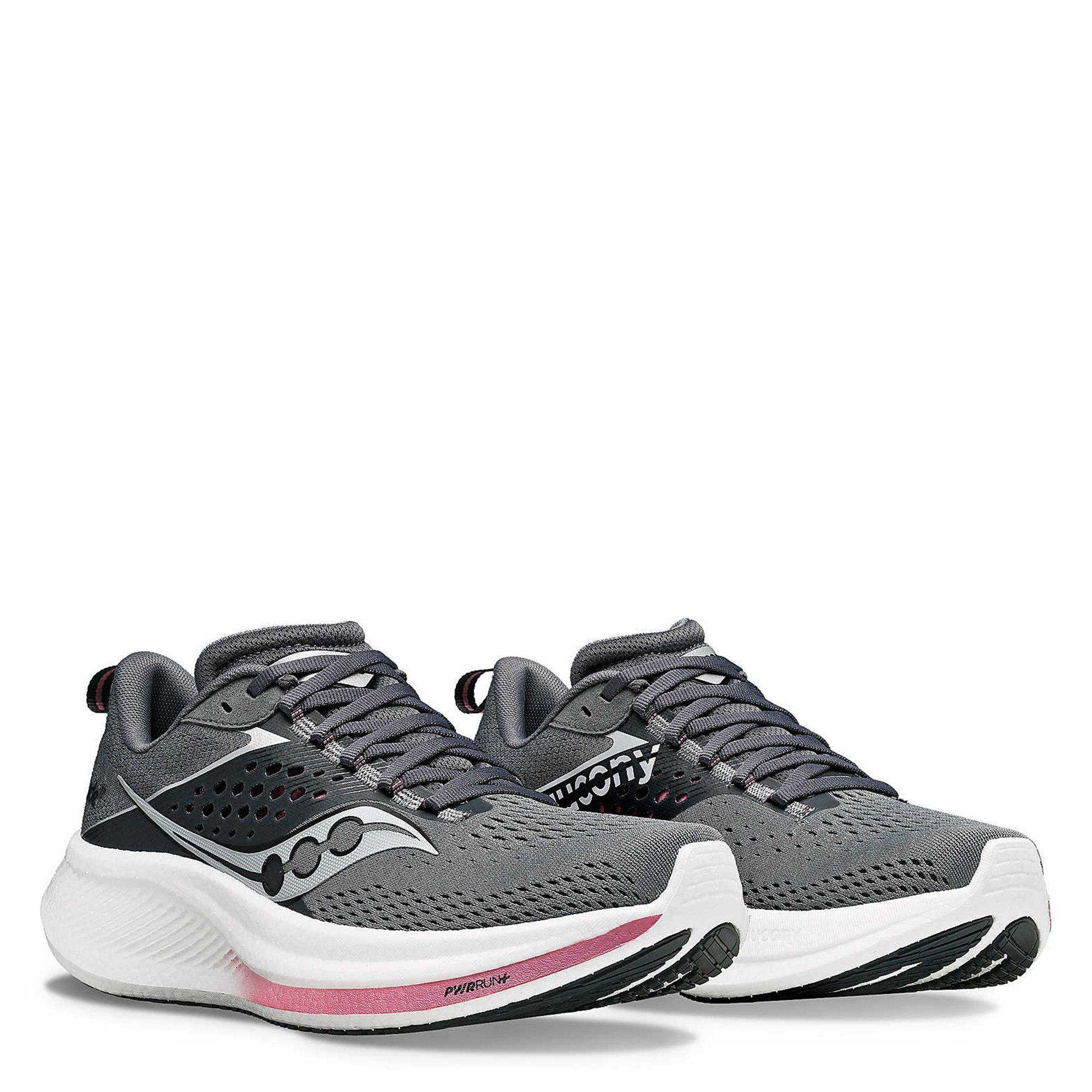 Cinder/Orchid - Saucony - Ride 17 Womens Running Shoes - 5
