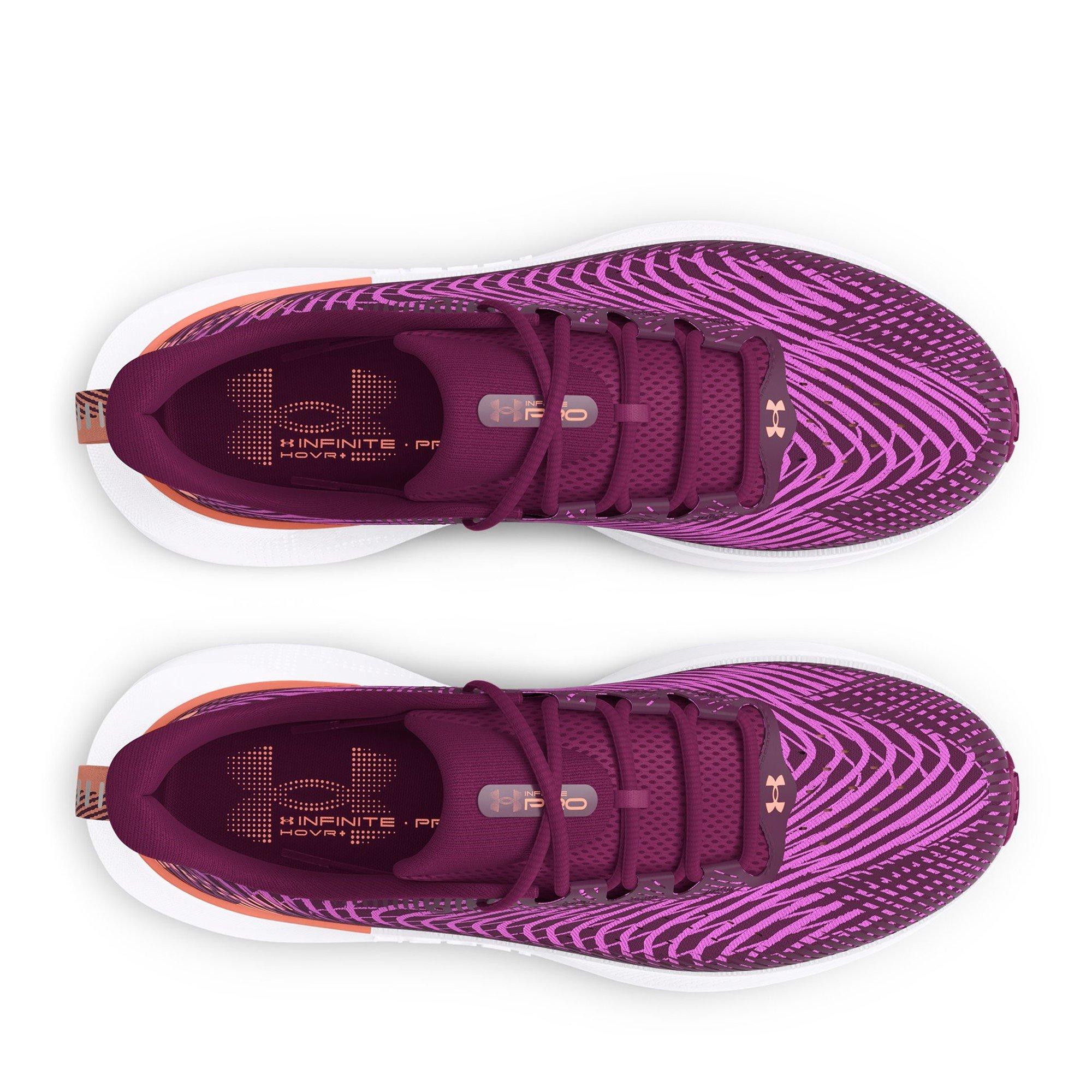 Purple - Under Armour - Infinite Pro Running Shoes Womens - 4