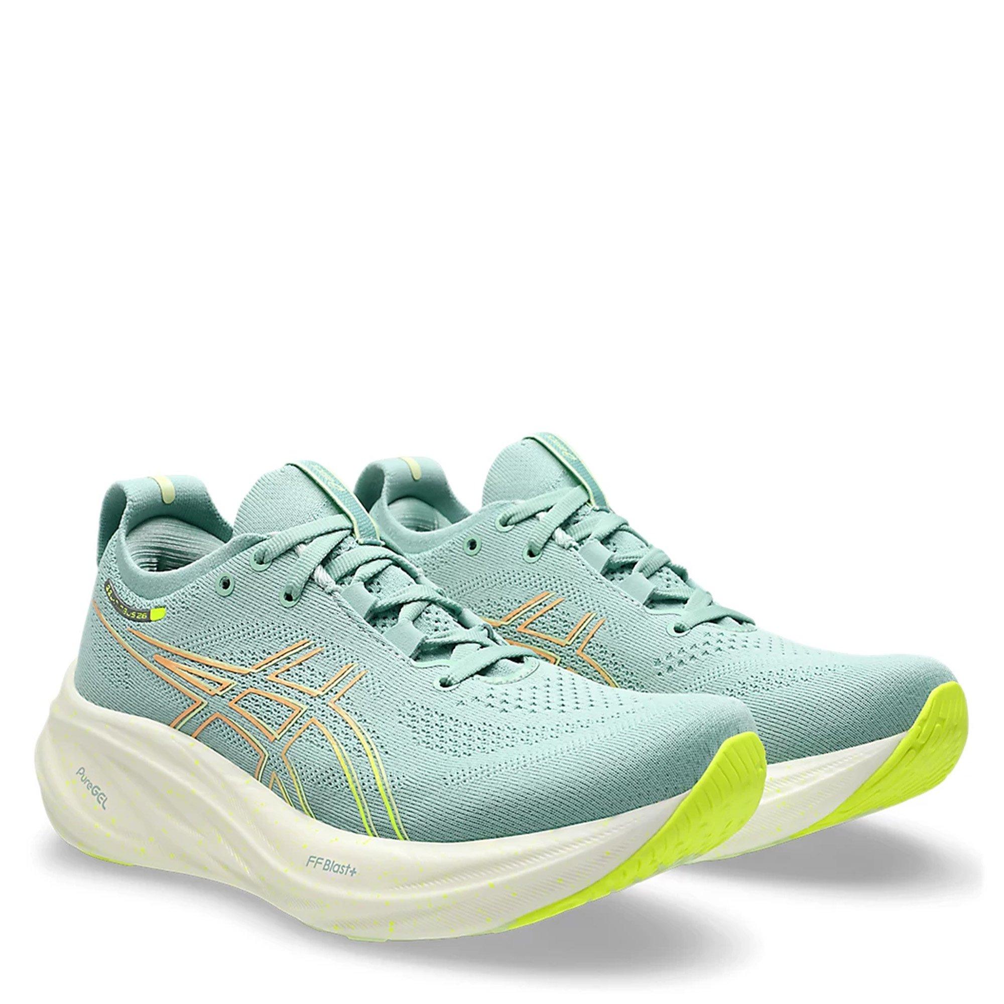 LGHTCELADON/YLW - Asics - GEL Nimbus 26 Womens Running Shoes - 5