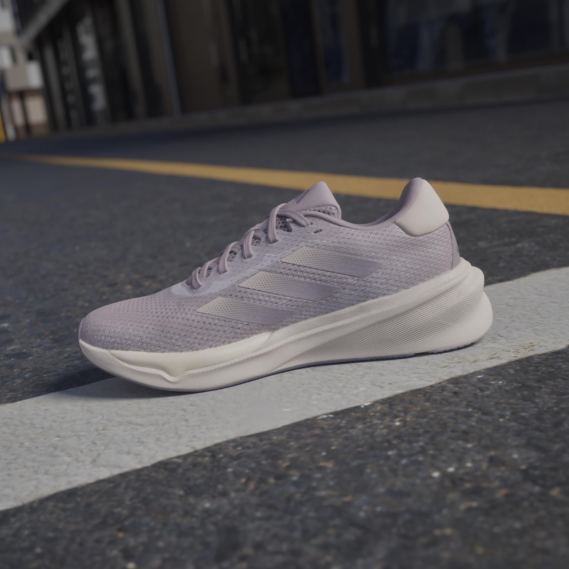 Fig/Grey - adidas - Supernova Stride Womens Running Shoes - 14