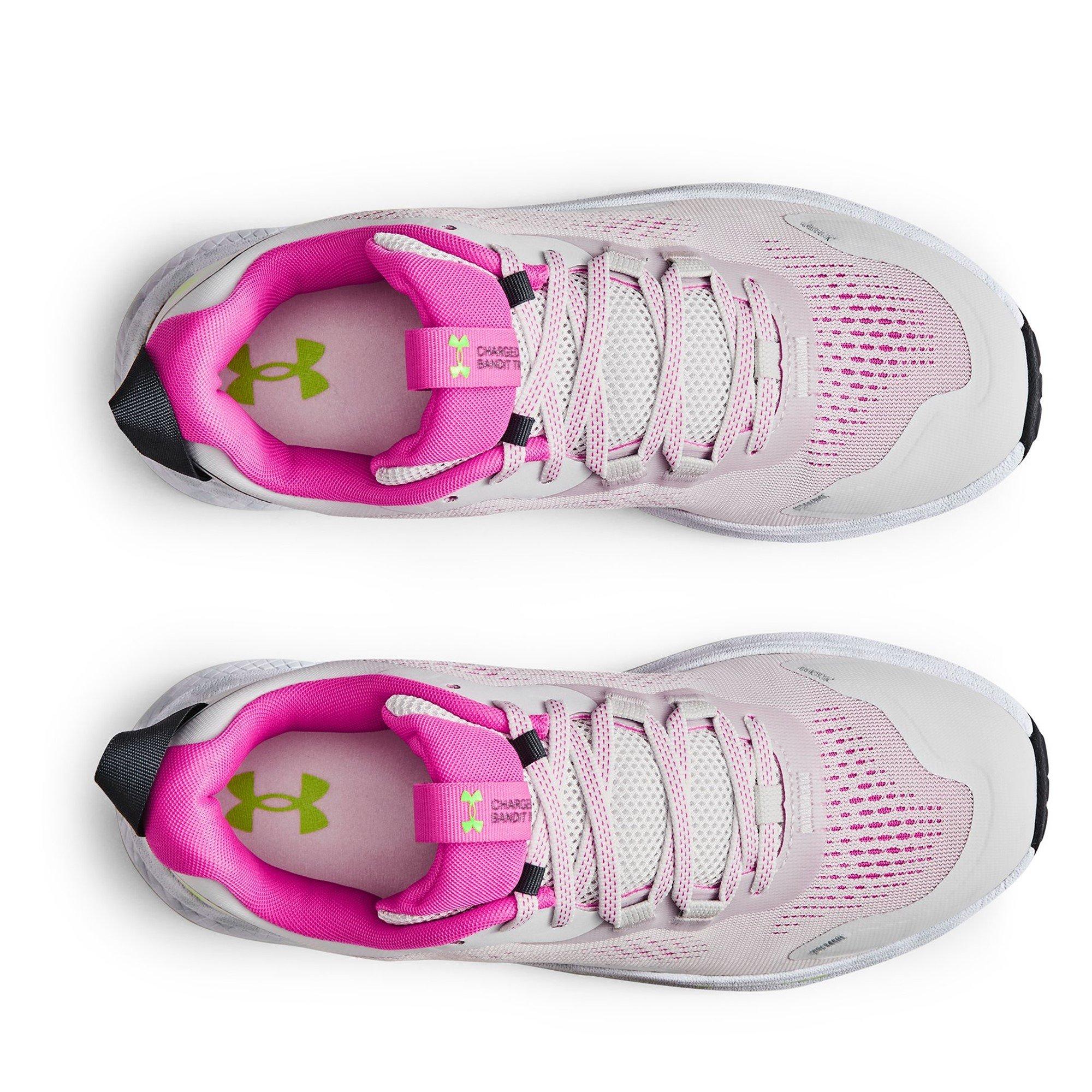 Magla Siva/Roza - Under Armour - Charged Bandit TR 2 Womens Trail Running Shoes - 4