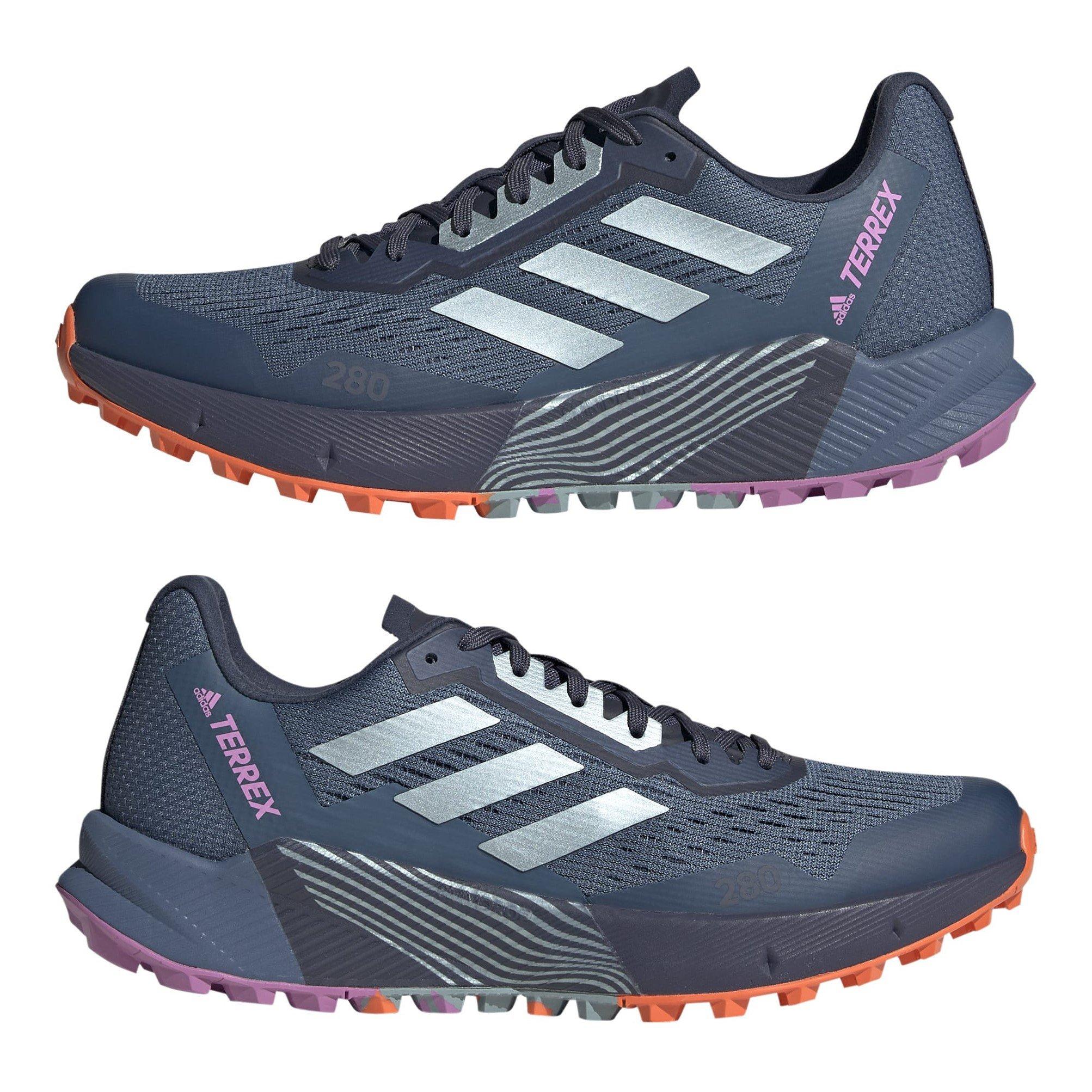 Grijs/Lila - adidas - Terrex Agravic Women's Trail Running Shoes - 11