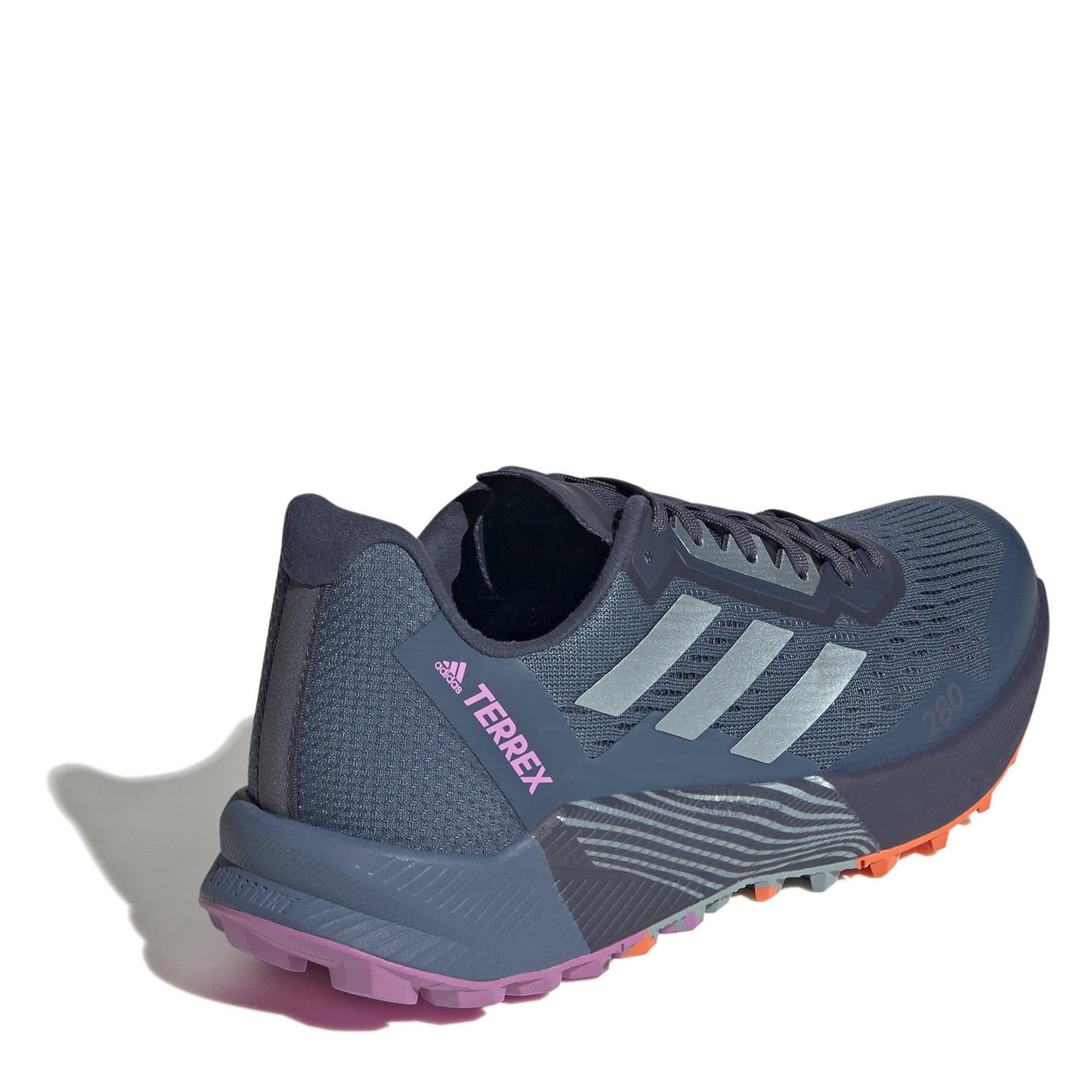 Grijs/Lila - adidas - Terrex Agravic Women's Trail Running Shoes - 4