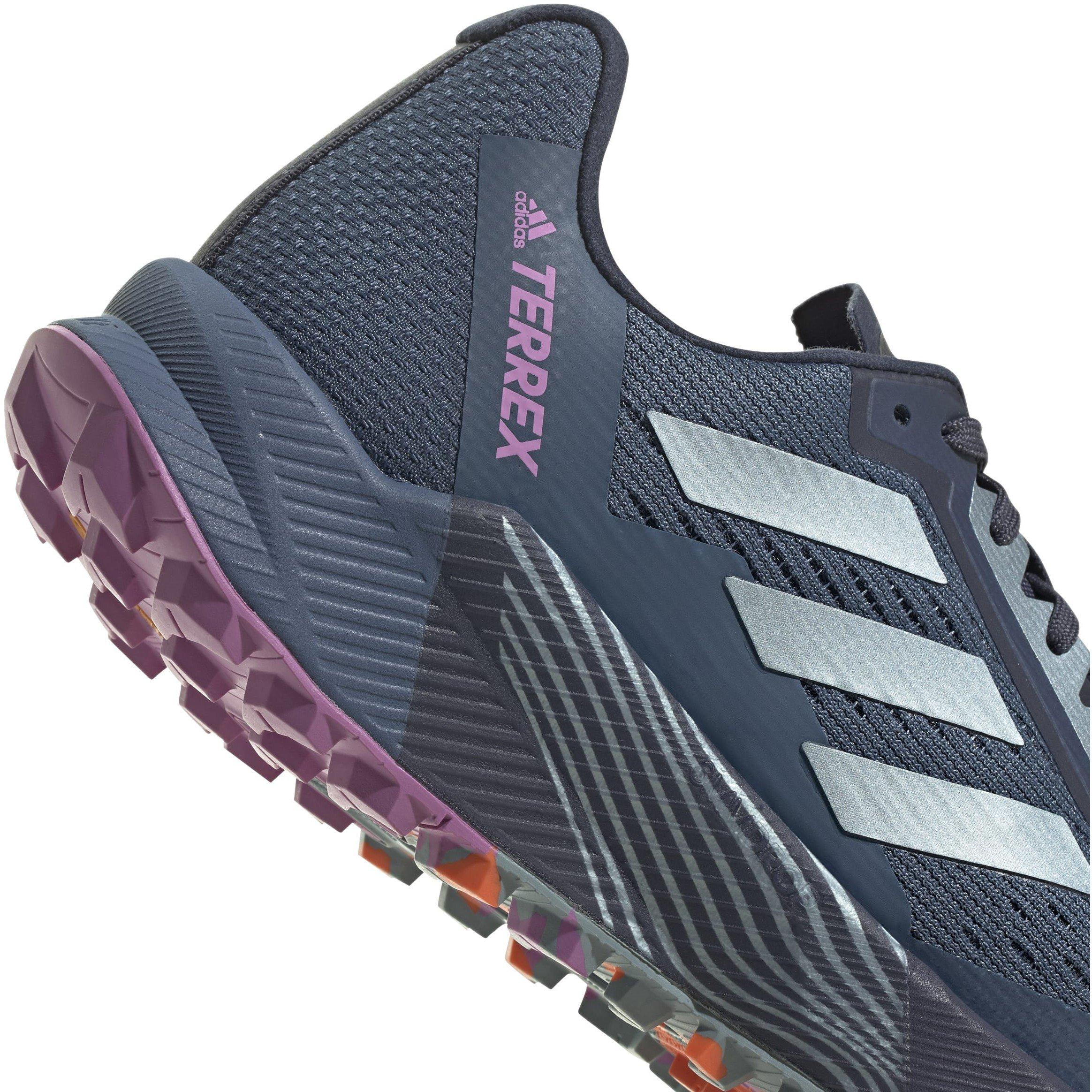 Grijs/Lila - adidas - Terrex Agravic Women's Trail Running Shoes - 8