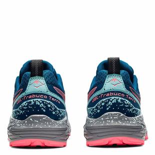 SEA/BLAZ CORAL - Asics - GEL Trabuco Terra Womens Trail Running Shoes - 7