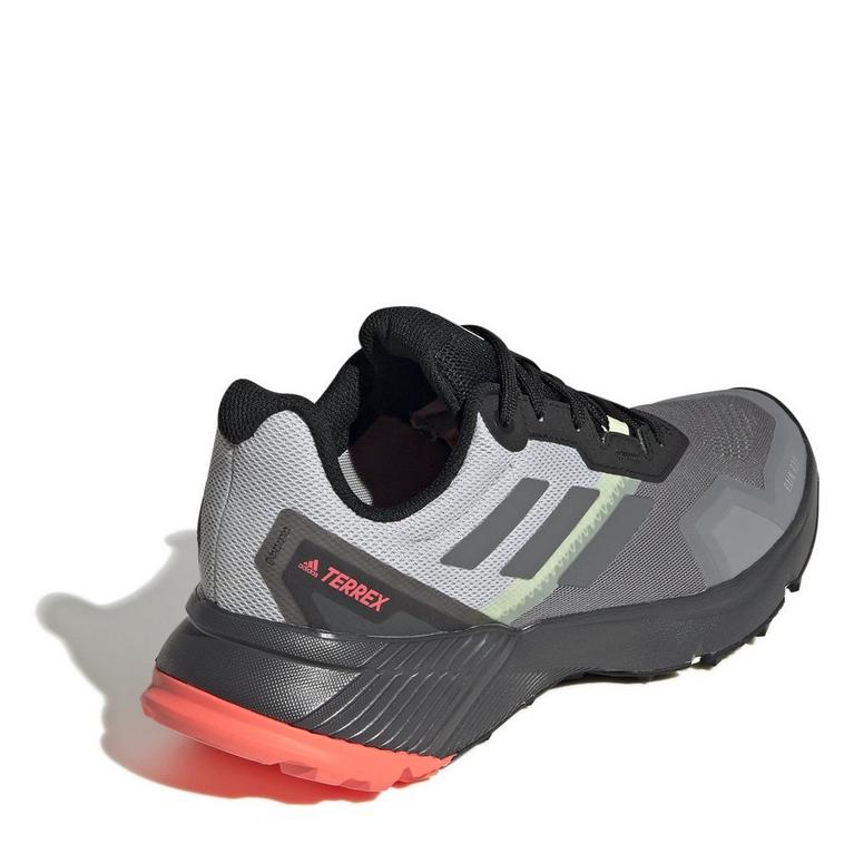 grey/turbo - adidas - Terrex Soulstride RAIN.RDY Trail Running Shoes Mens - 4