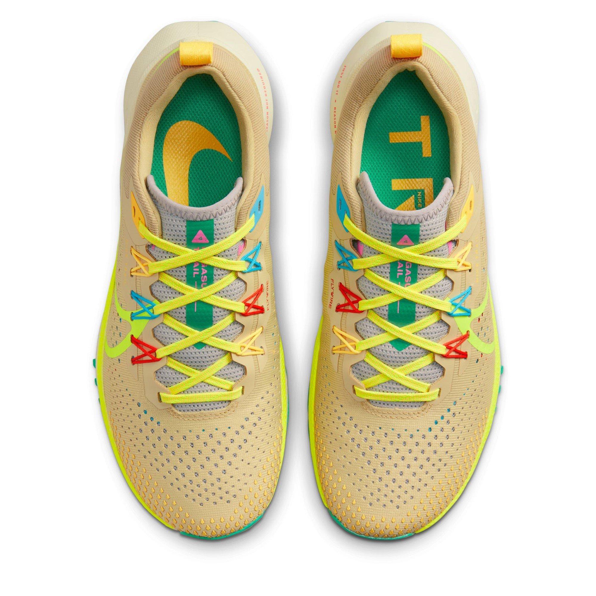 TEAM GOLD/VOLT- - Nike - React Pegasus Trail 4 Women's Trail Running Shoes - 6