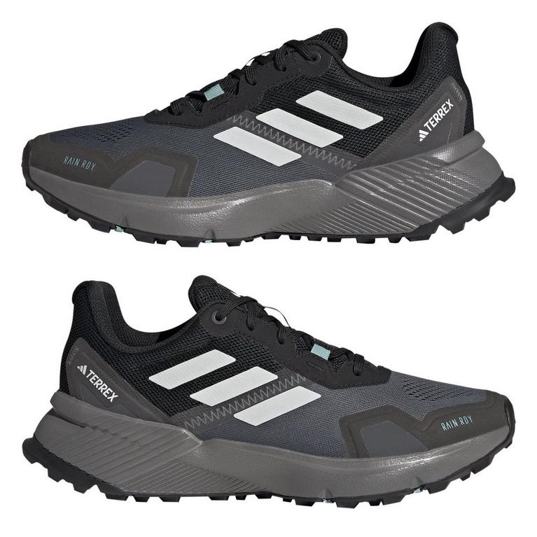 Noir/Blanc - adidas - Terrex Soulstride Rain.Rdy Womens Trail Running Shoes - 9