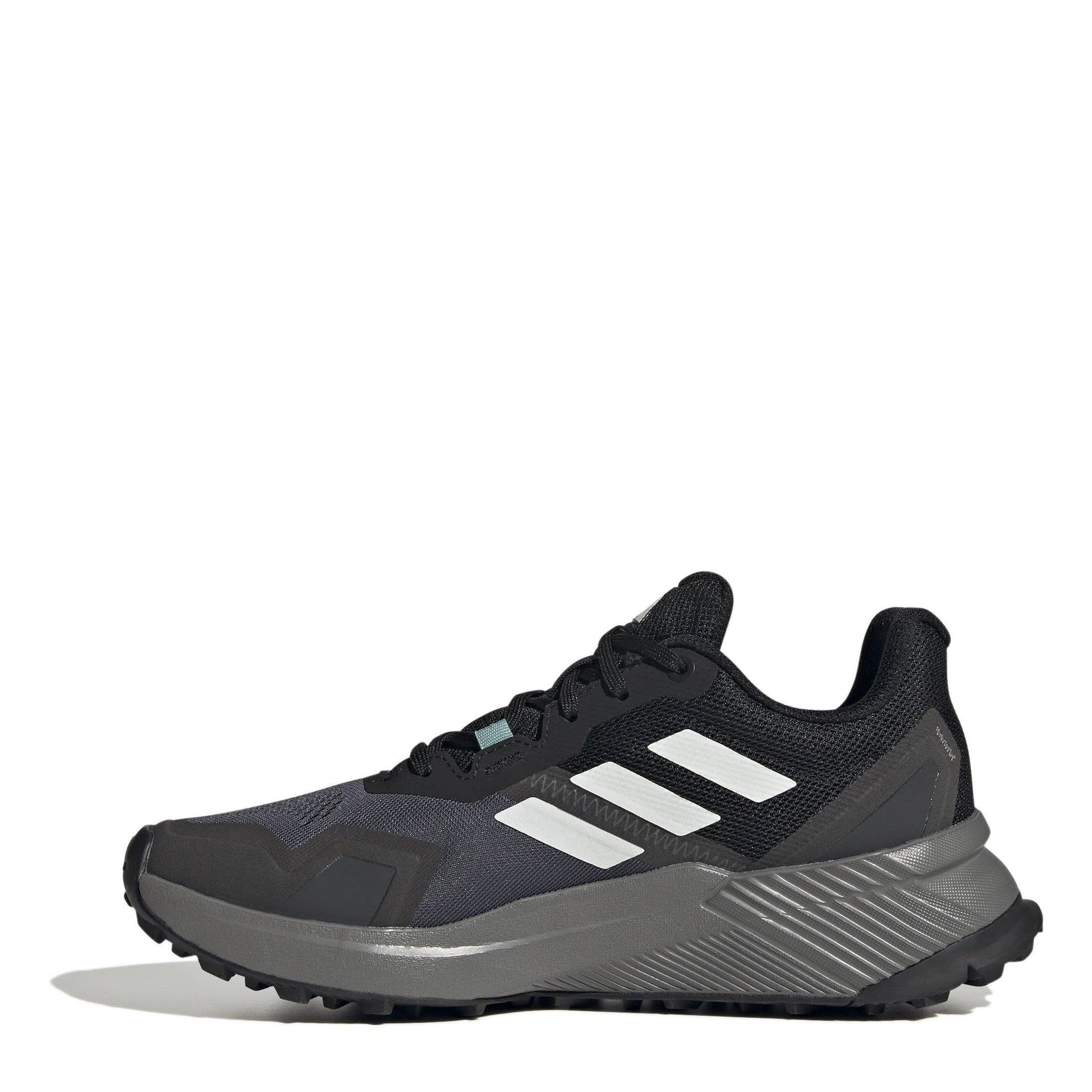 CBlack/Wht/Grey - adidas - Terrex Soulstride Womens Trail Running Shoes - 2