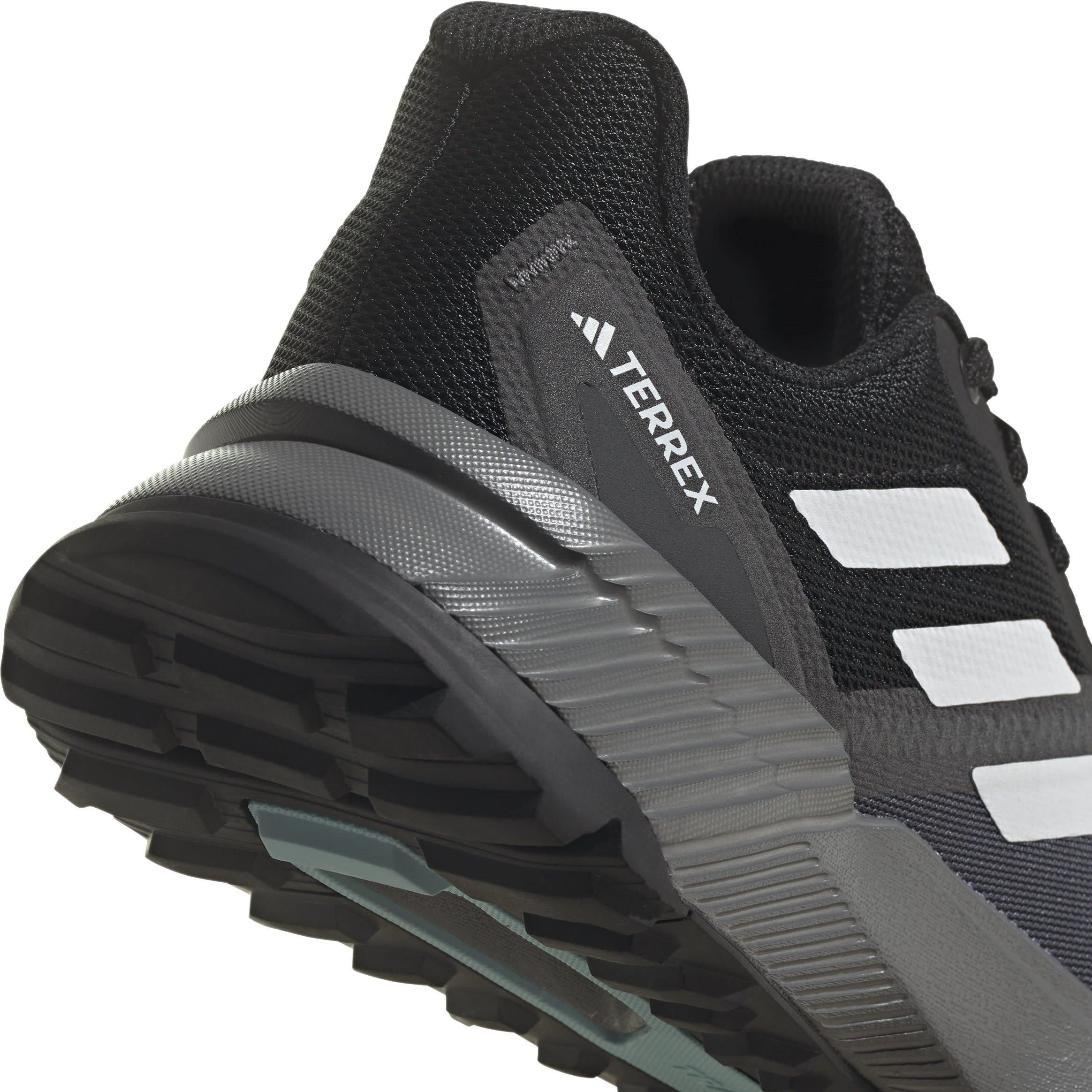 CBlack/Wht/Grey - adidas - Terrex Soulstride Womens Trail Running Shoes - 8