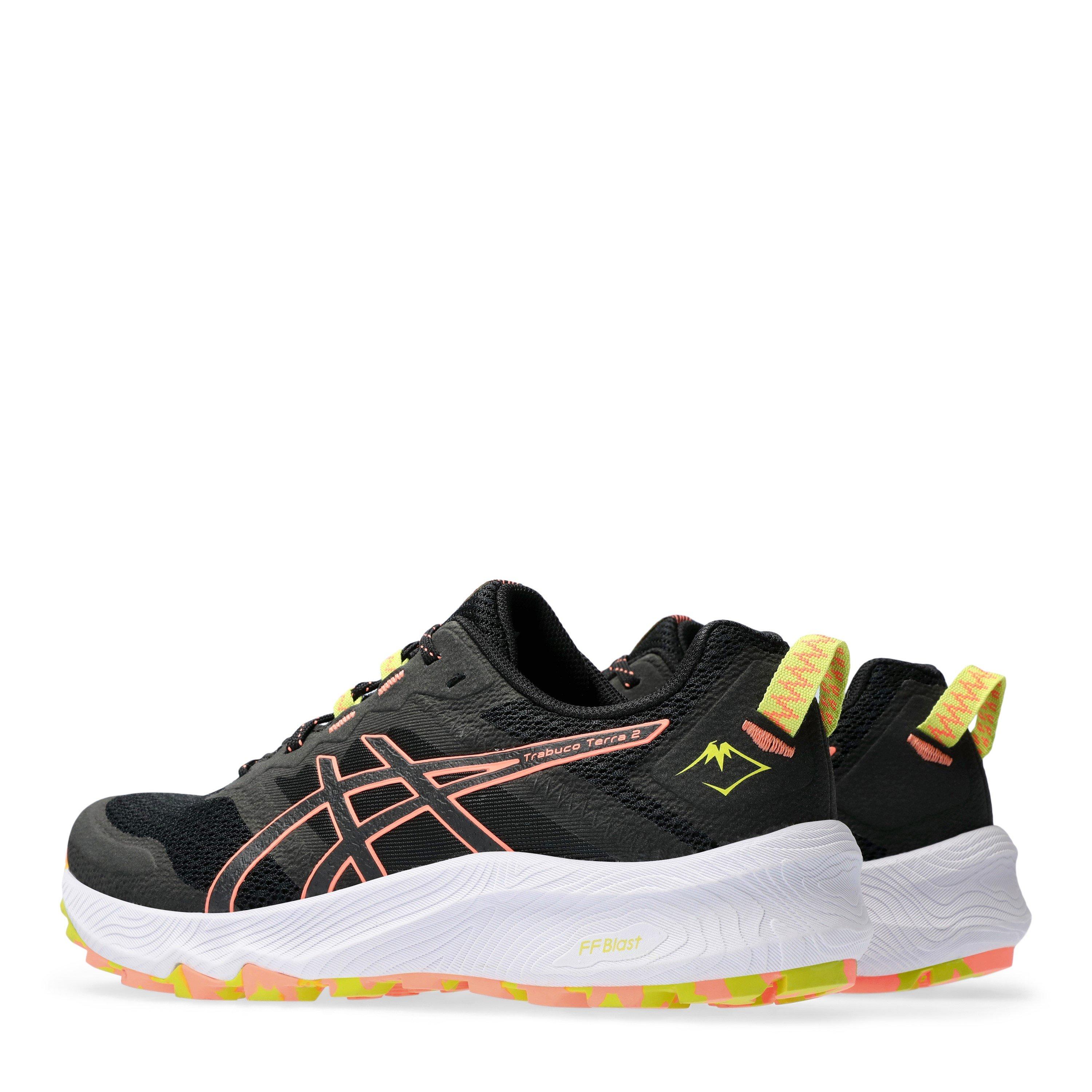 Black/Sun Coral - Asics - GEL Trabuco Terra 2 Womens Trail Running Shoes - 5