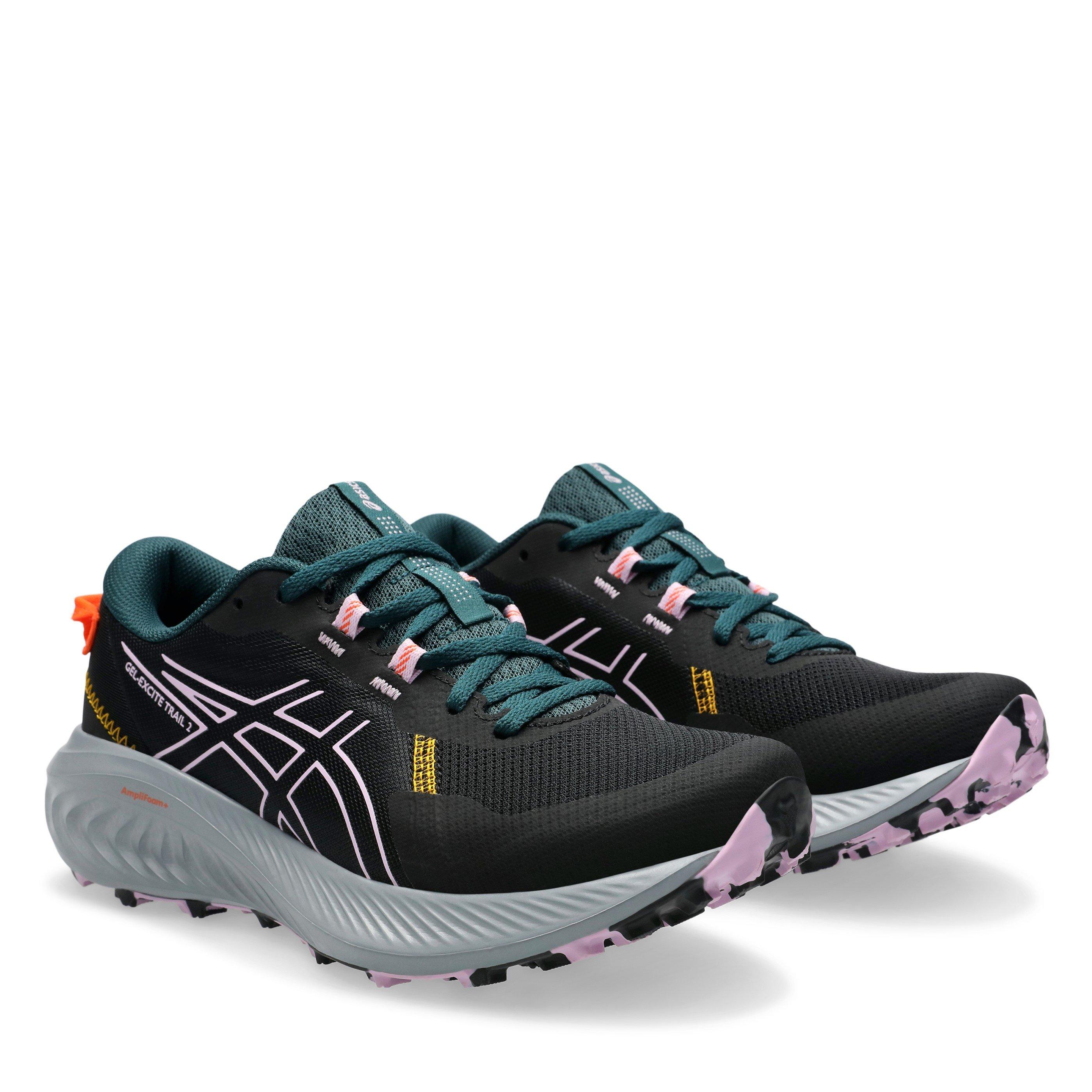 BLACK/LIGHT UBE - Asics - GEL Excite Trail 2 Womens Shoes - 4