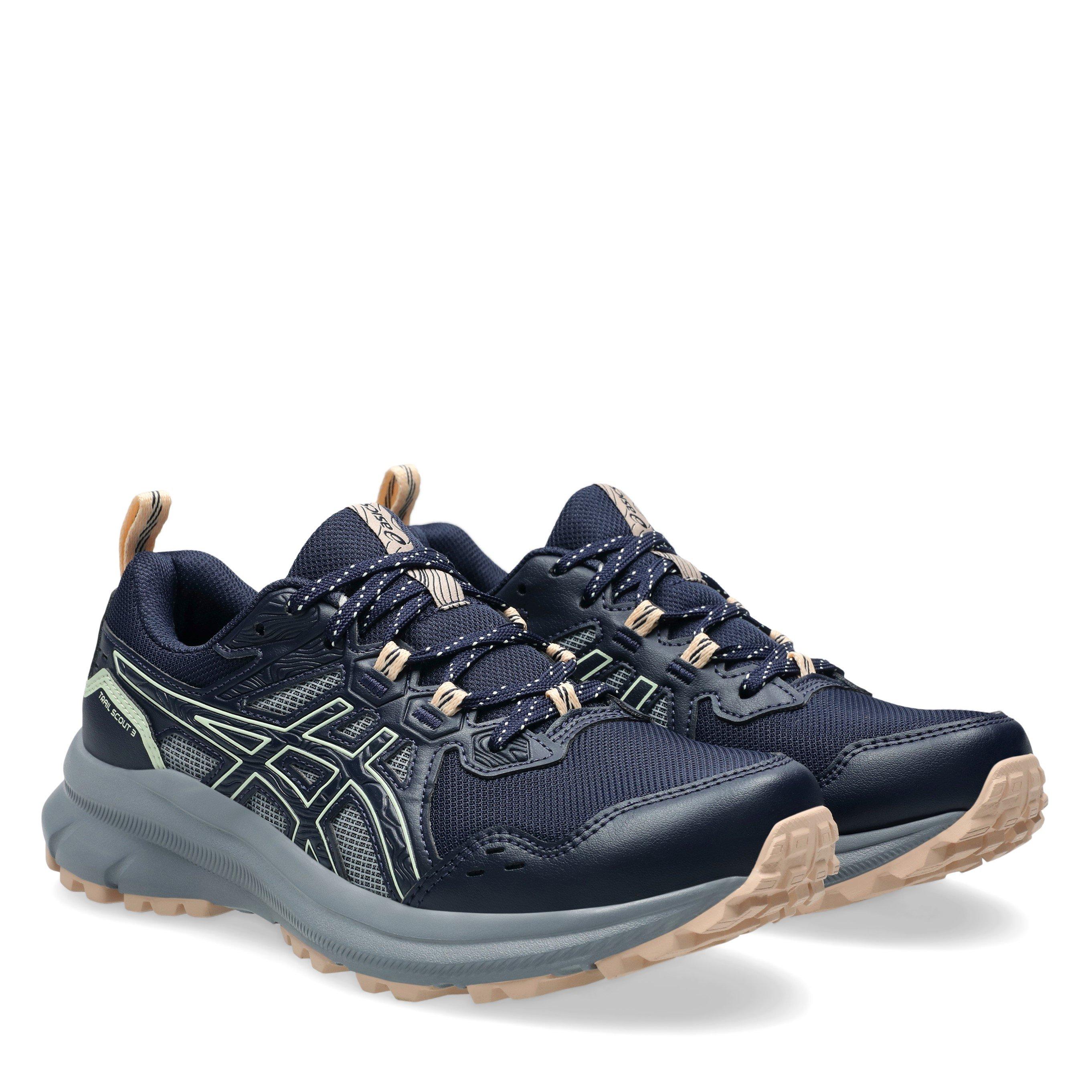 MIDNIGHT/GREEN - Asics - Trail Scout 3 Womens Trail Running Shoes - 4