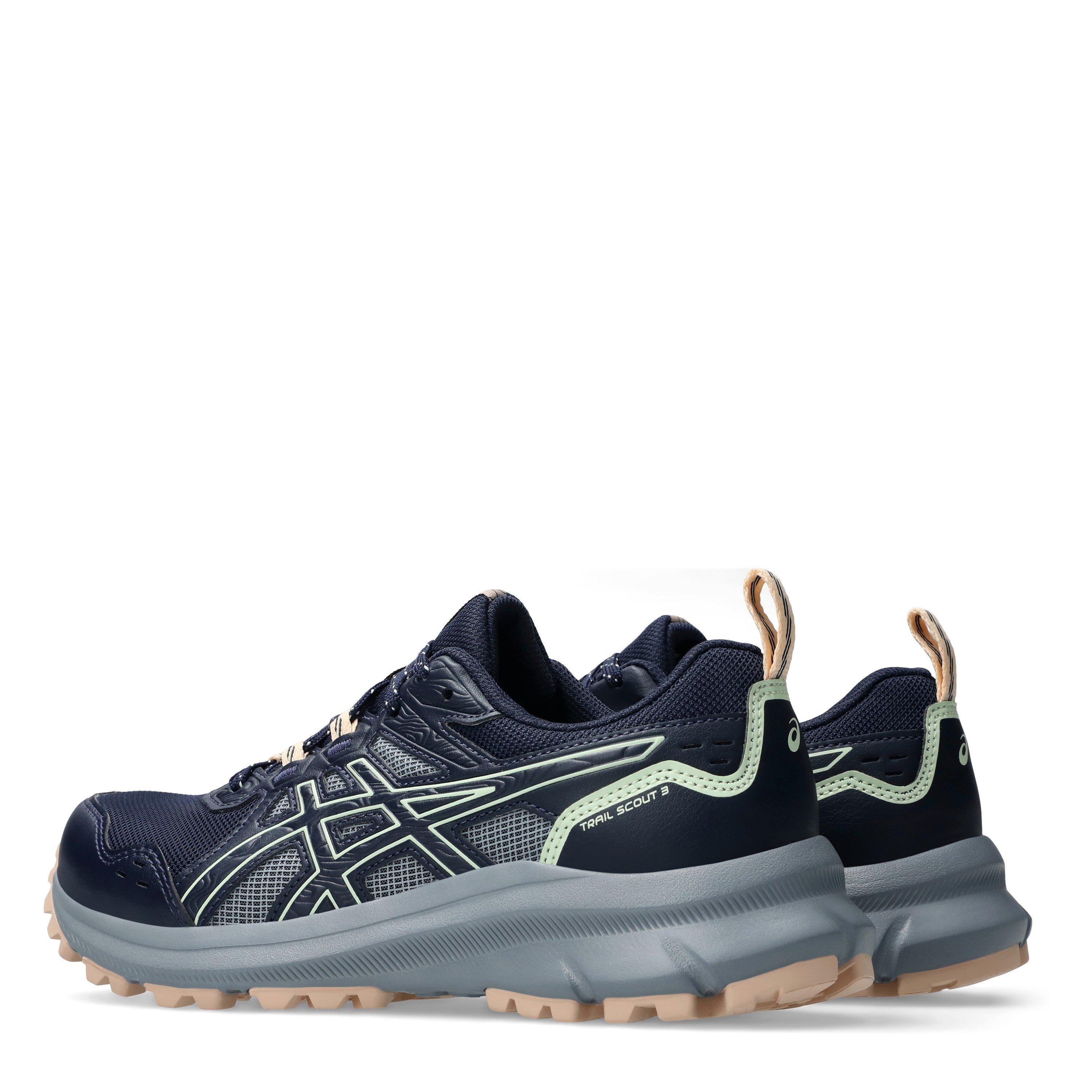 MIDNIGHT/GREEN - Asics - Trail Scout 3 Womens Trail Running Shoes - 5