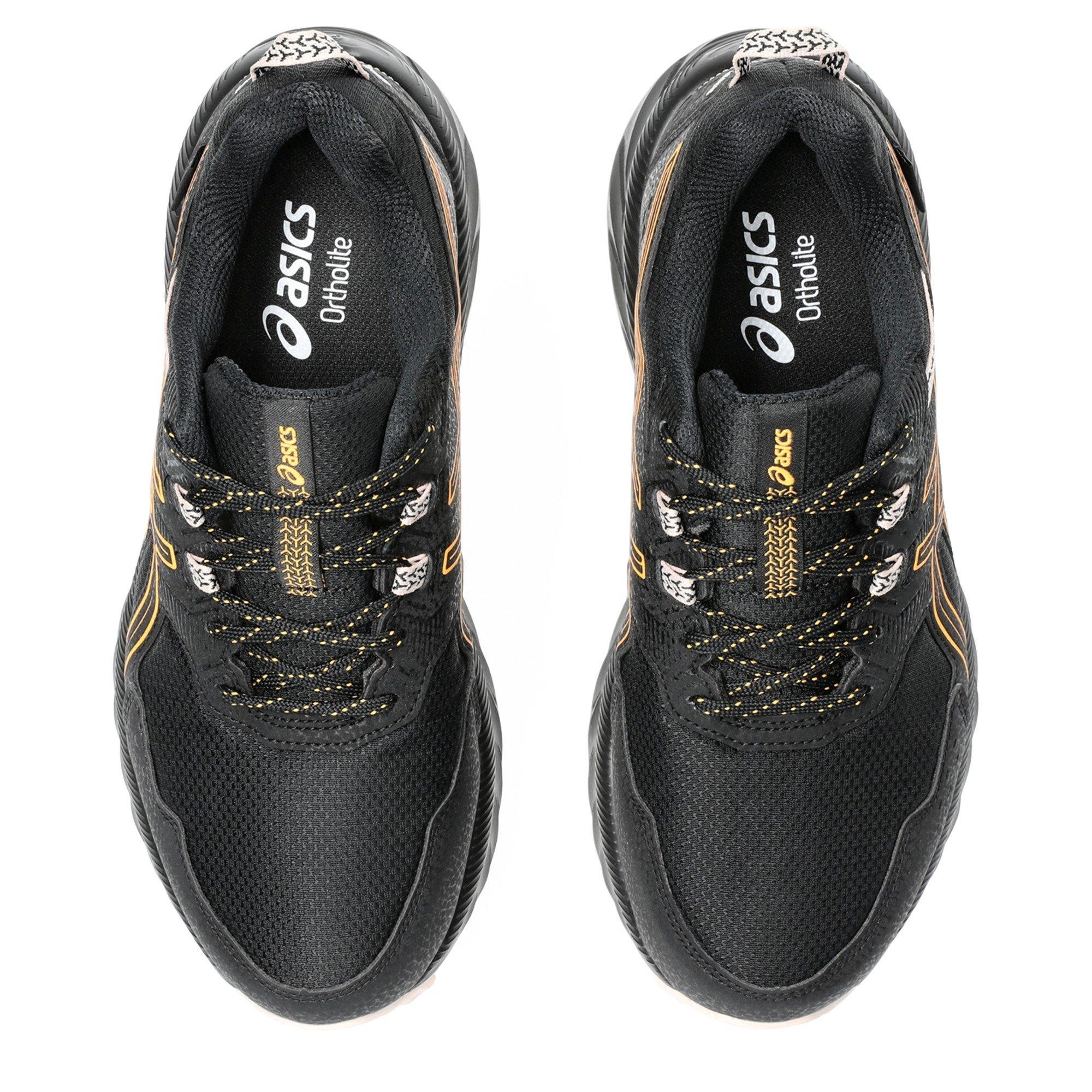 Preto/Laranja - Asics - GEL-Venture 9 Waterproof Women's Trail Running Shoes - 6