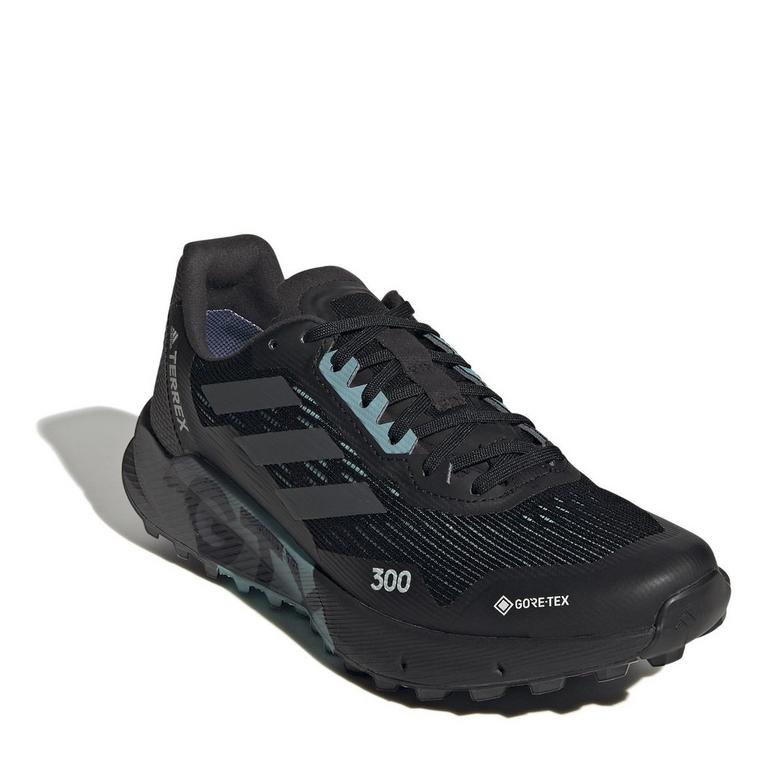 Noir/Bleu - adidas - Terrex Agravic Flow 2.0 Trail Running Shoes Womens - 3
