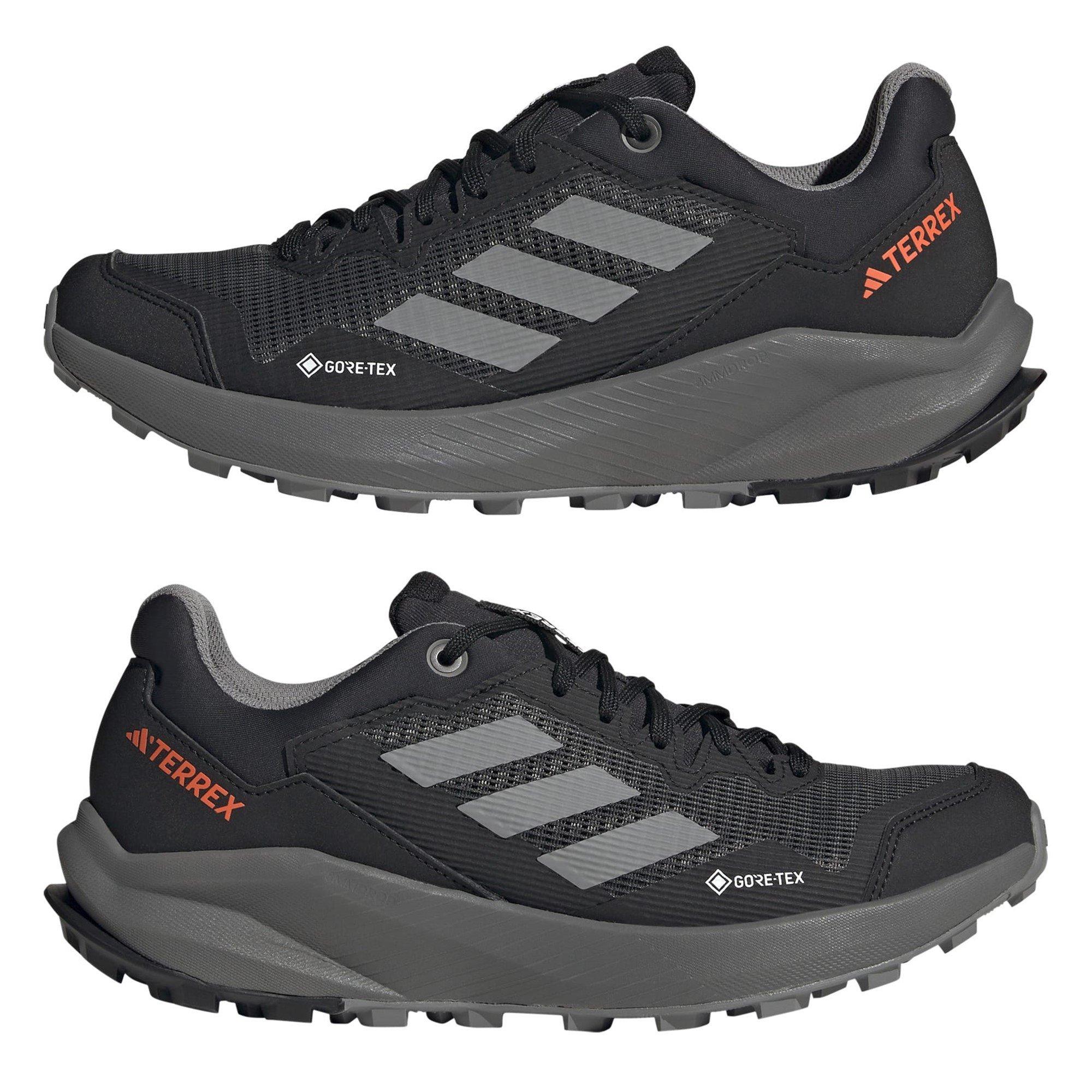Schwarz/Grau - adidas - Terrex Trail Rider Gore-Tex Trail Womens Running Shoes - 9