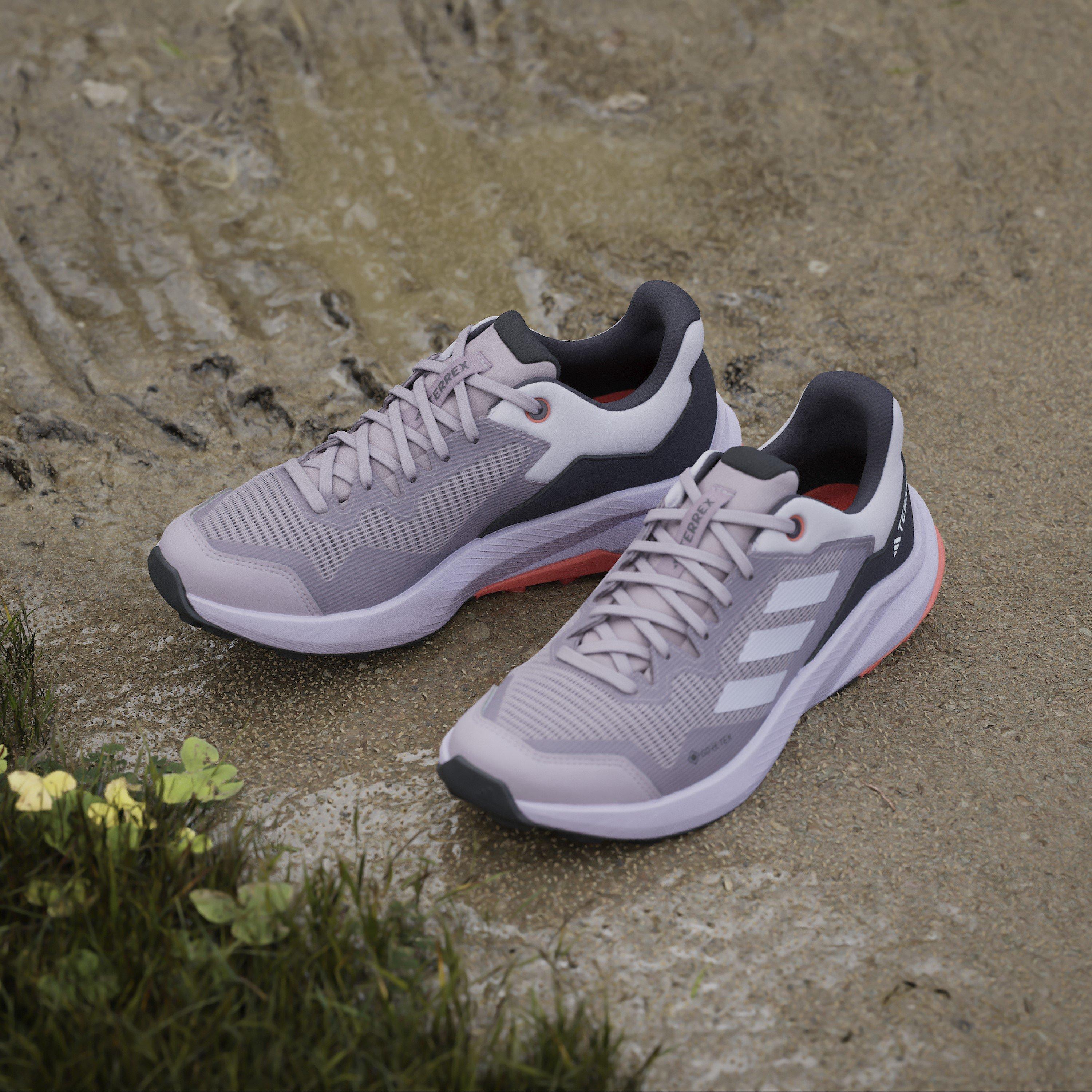 Fig/Gris - adidas - Terrex Trail Rider Gore-Tex Trail Womens Running Shoes - 11