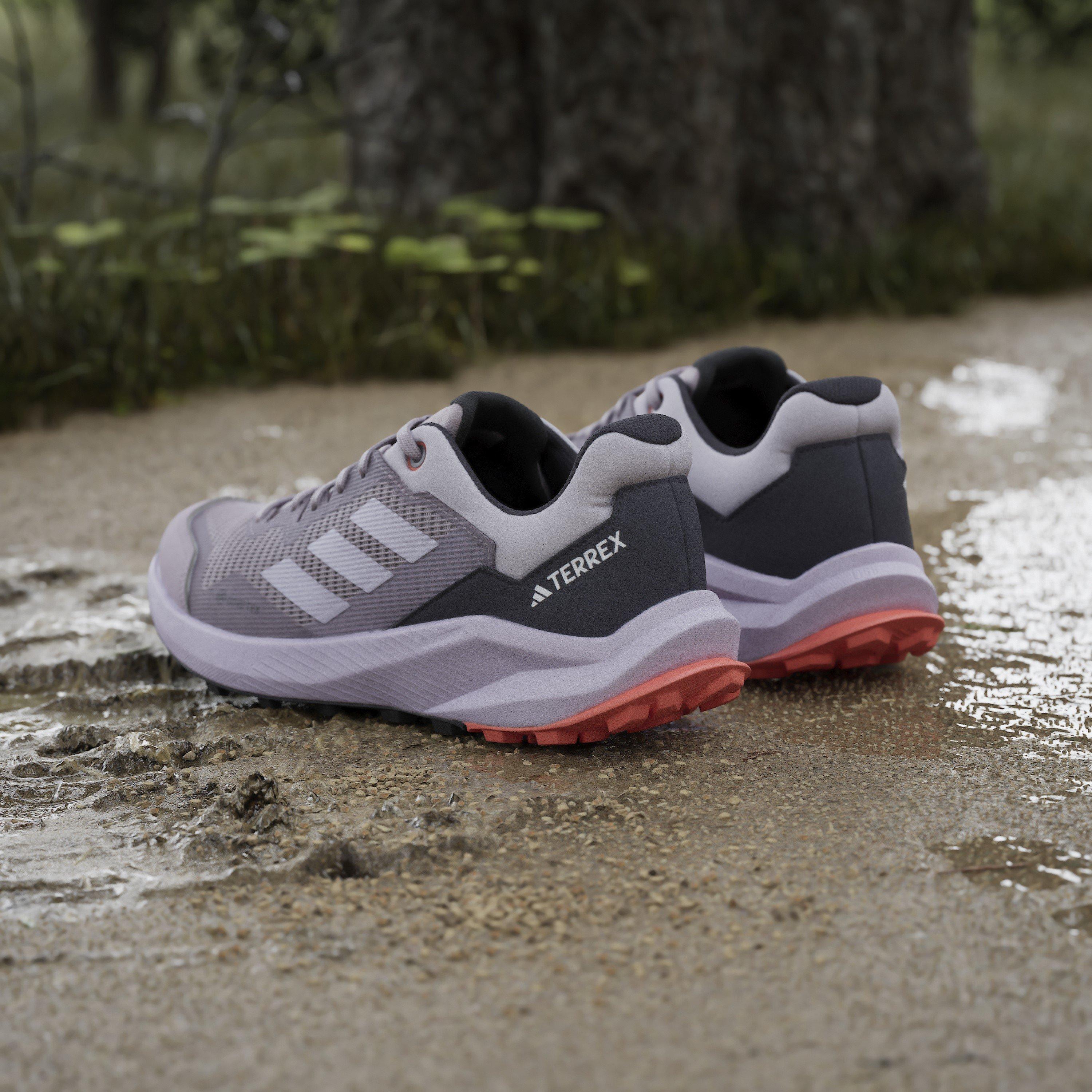 Fig/Gris - adidas - Terrex Trail Rider Gore-Tex Trail Womens Running Shoes - 12