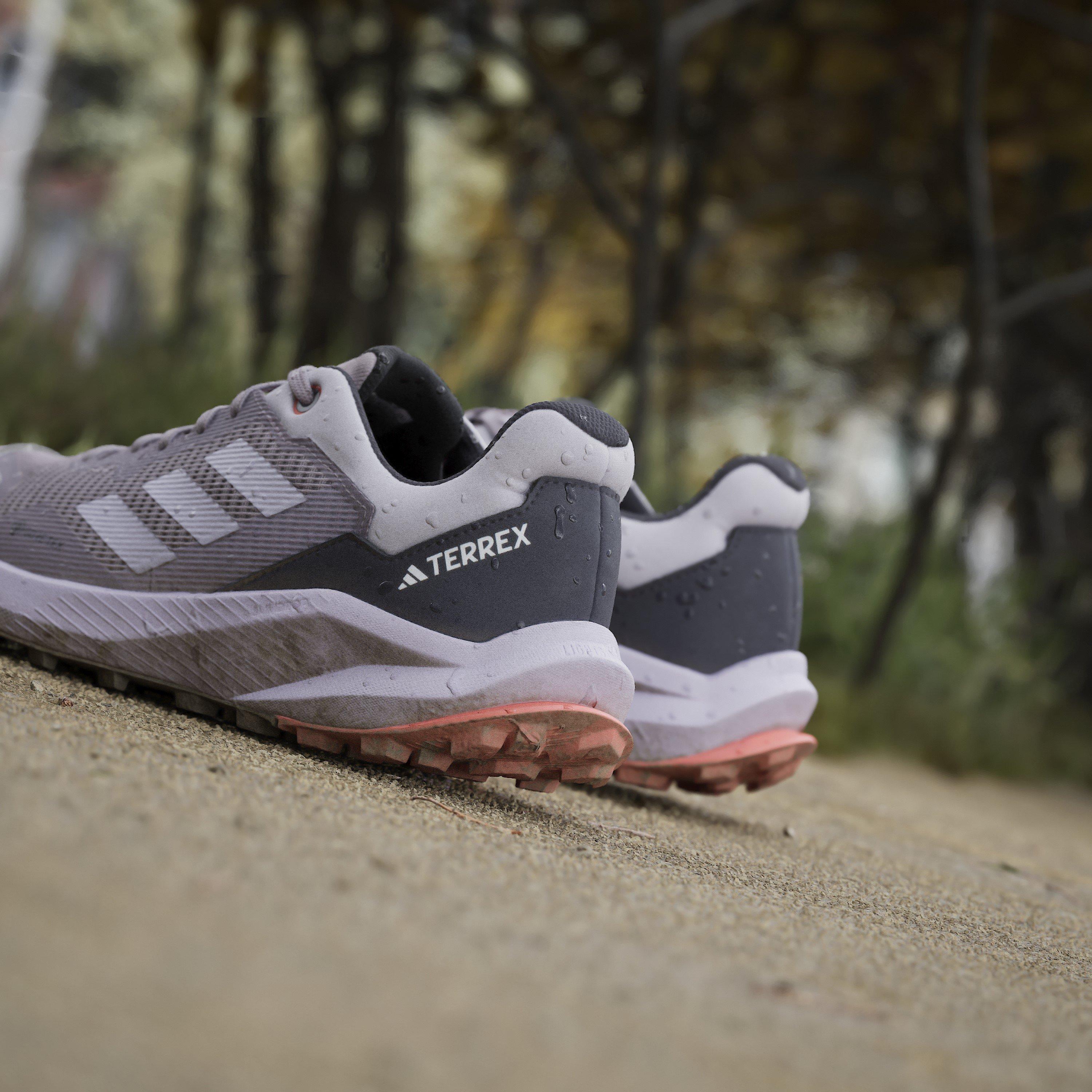 Fig/Gris - adidas - Terrex Trail Rider Gore-Tex Trail Womens Running Shoes - 16