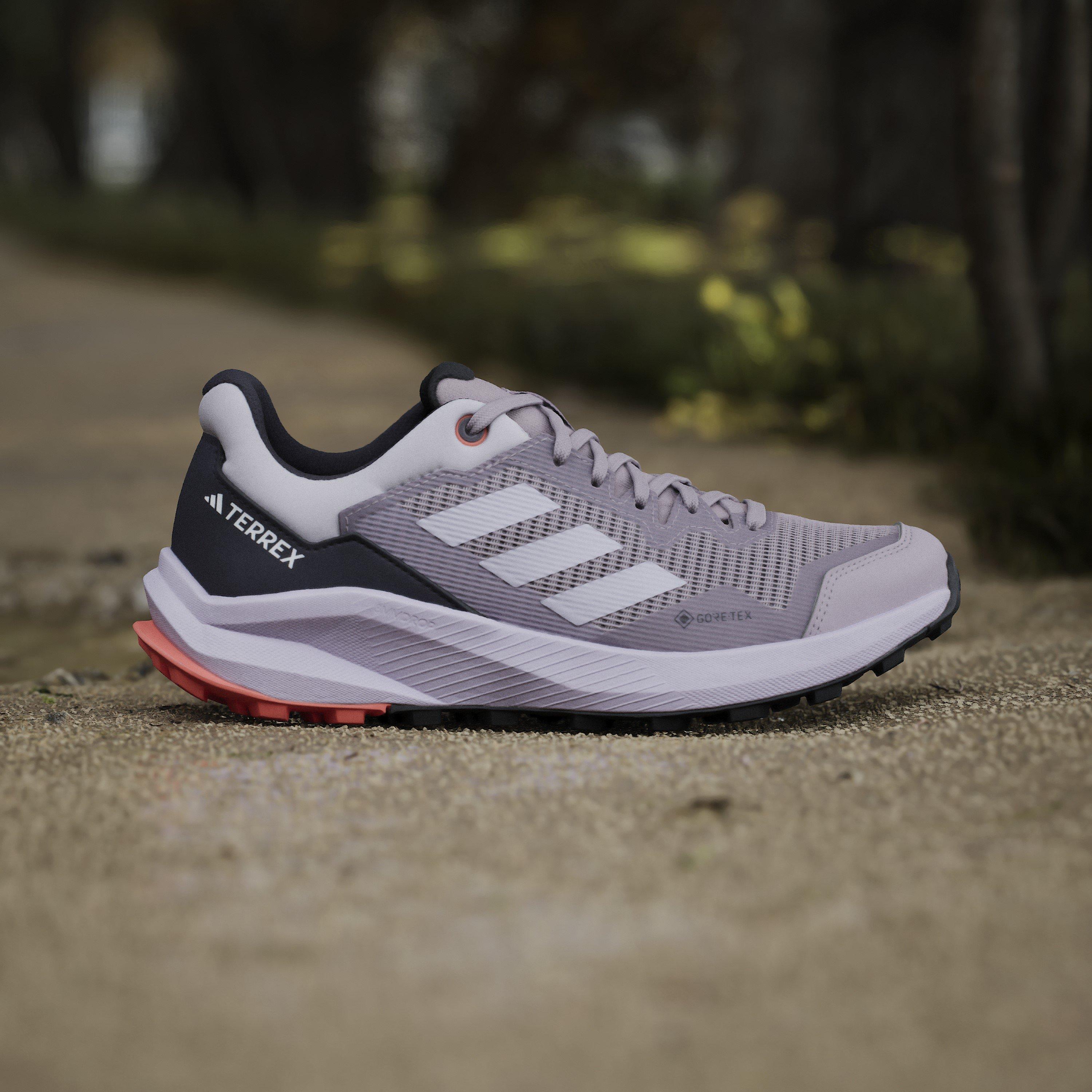 Fig/Gris - adidas - Terrex Trail Rider Gore-Tex Trail Womens Running Shoes - 9
