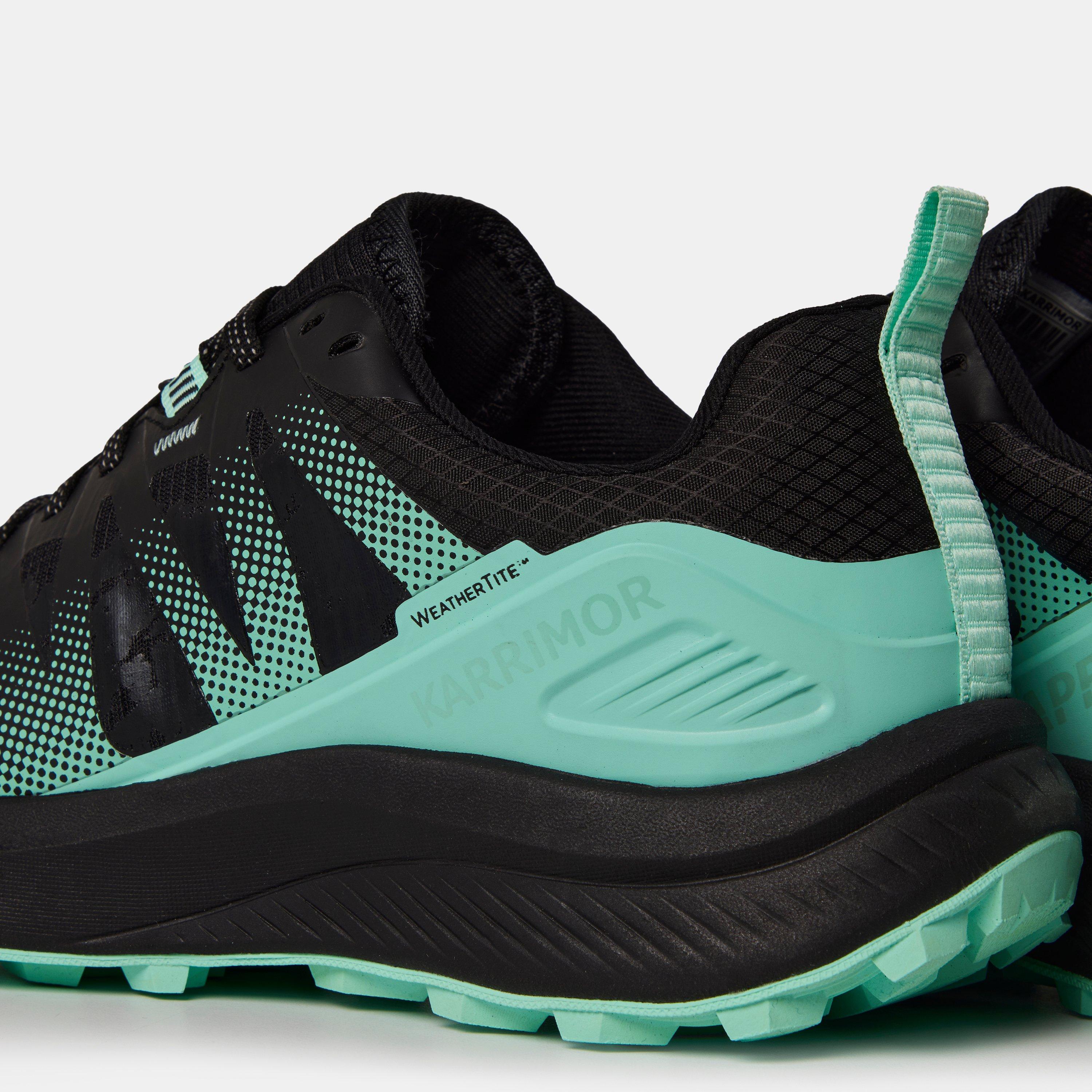 Zwart/Teal - Karrimor - Apex v4 Waterproof Running Shoes Womens - 5