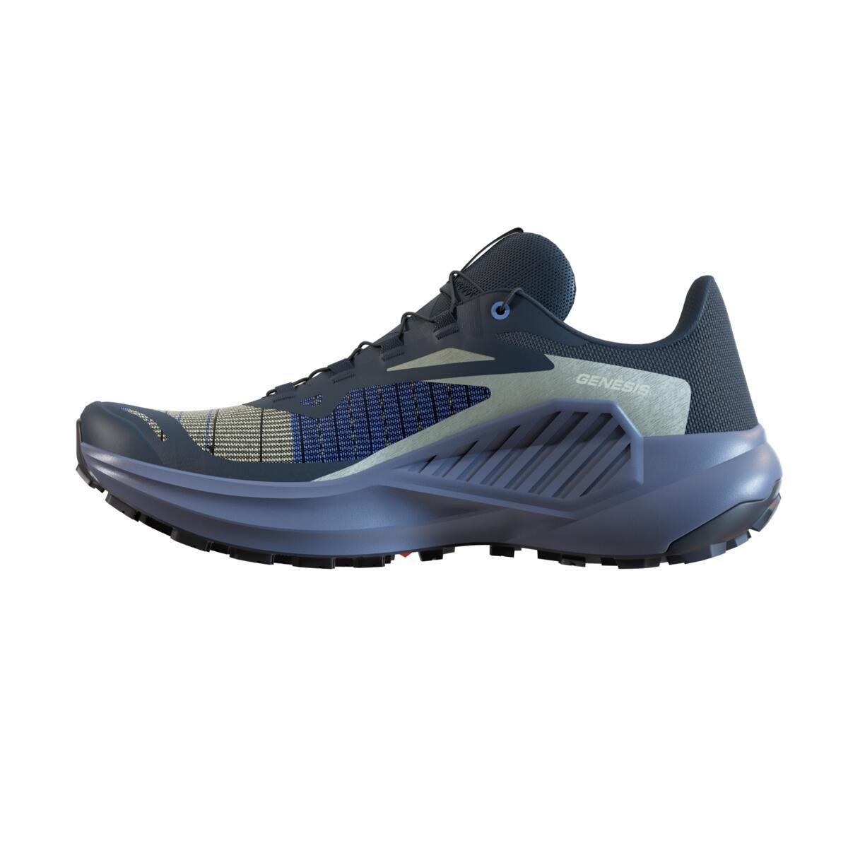 Carbono/Azul - Salomon - Genesis Ladies Trail Running Shoes - 2
