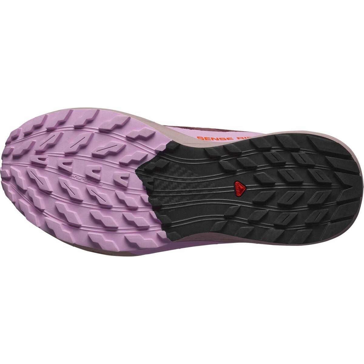 Grape - Salomon - Sense Ride 5 GoreTex Women's Trail Running Shoes - 11